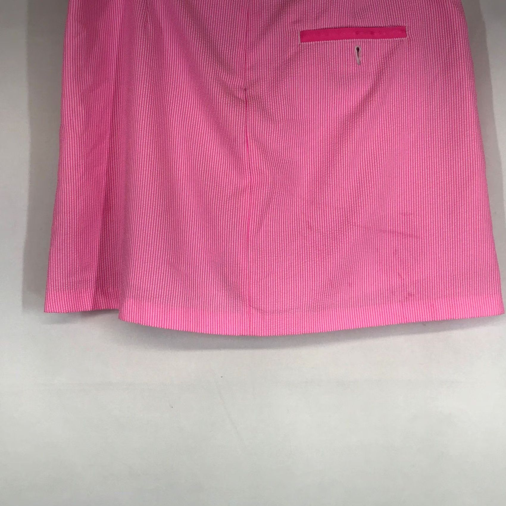 Pinko Lady Hagen Pink White Seersucker Striped Golf Skort Womens Size 12 Activewear Size ONE SIZE - 6 Thumbnail