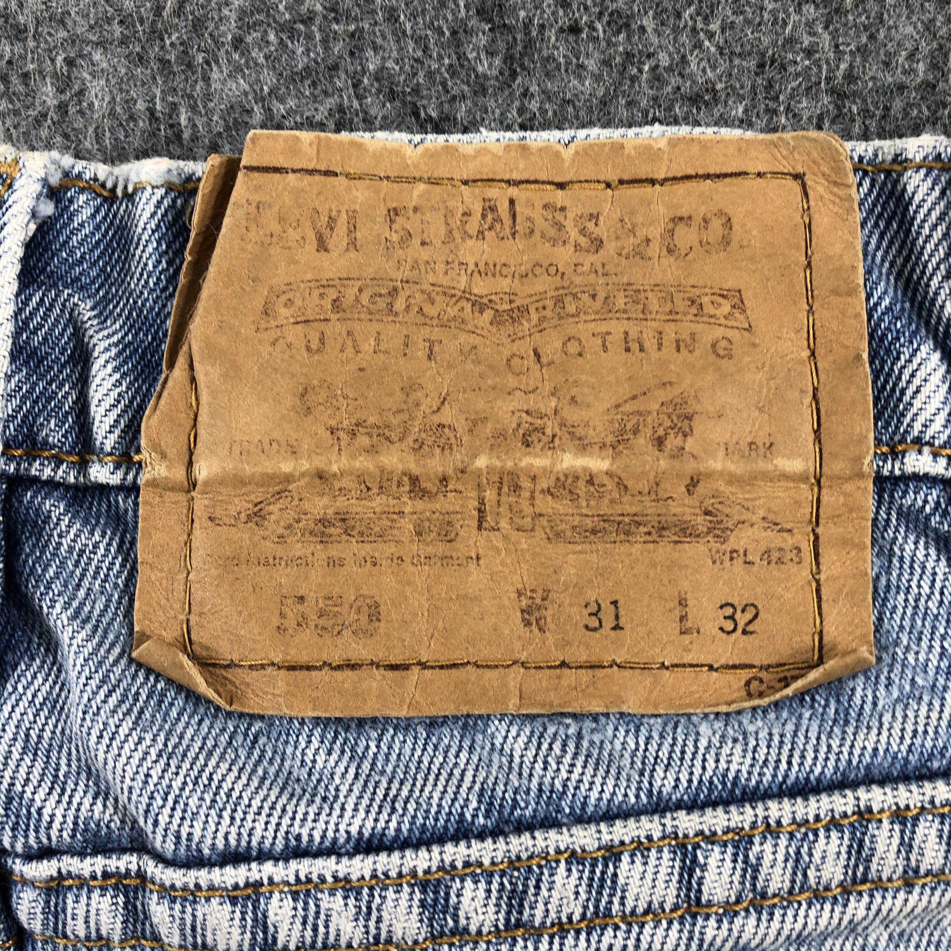 Levi's Vintage Blue Wash Levis 550 Jeans-J2321 Size US 30 / EU 46 - 5 Thumbnail
