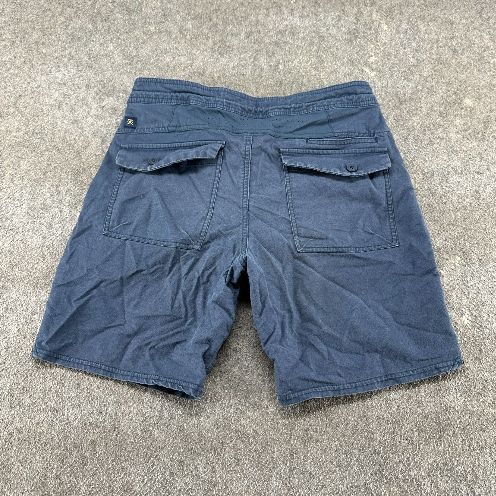 Roark Roark Shorts Mens 30 Blue Navy Chino Cotton Hiking Outdoor Drawstring Pockets Size US 30 / EU 46 - 5 Thumbnail