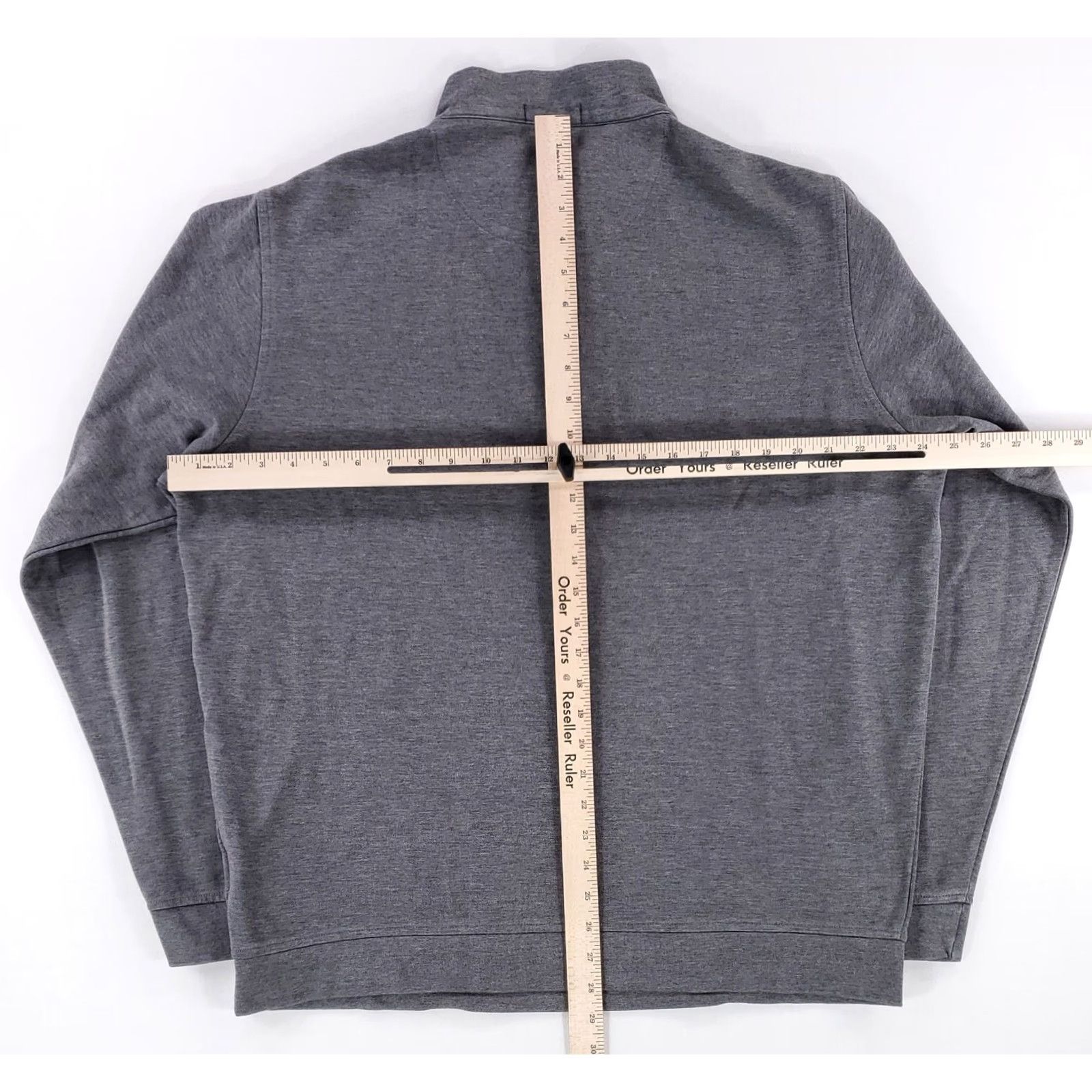 Peter Millar Peter Millar Crown Comfort 1/4 Zip Gray Long Sleeve Mens XL Shirt Size US XL / EU 56 / 4 - 4 Thumbnail