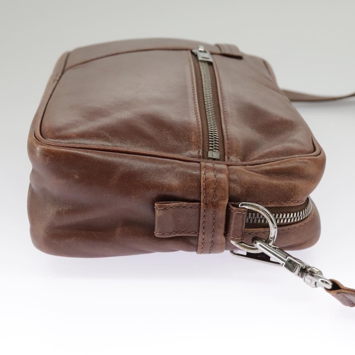 Louis Vuitton LOUIS VUITTON Defeel Shoulder Bag Suede Leather Brown M92357 Size ONE SIZE - 4 Thumbnail