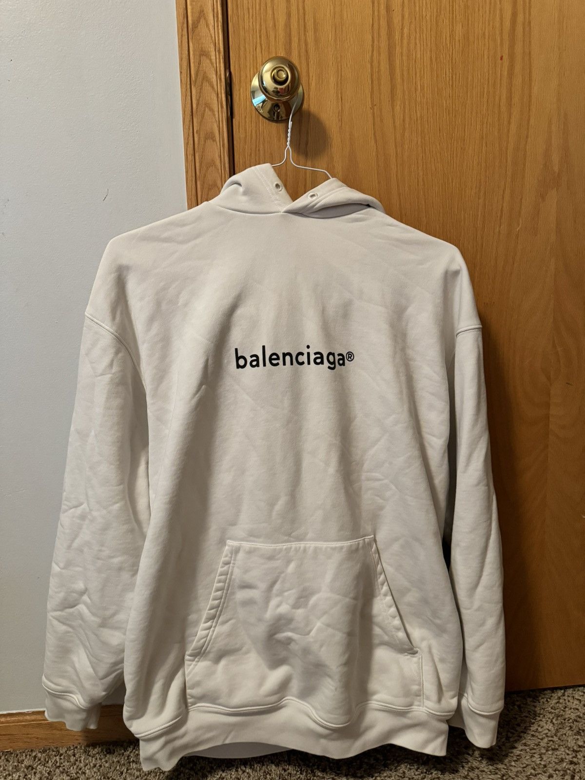 Balenciaga Balenciaga Logo Hoodie Size US L / EU 52-54 / 3 - 1 Thumbnail