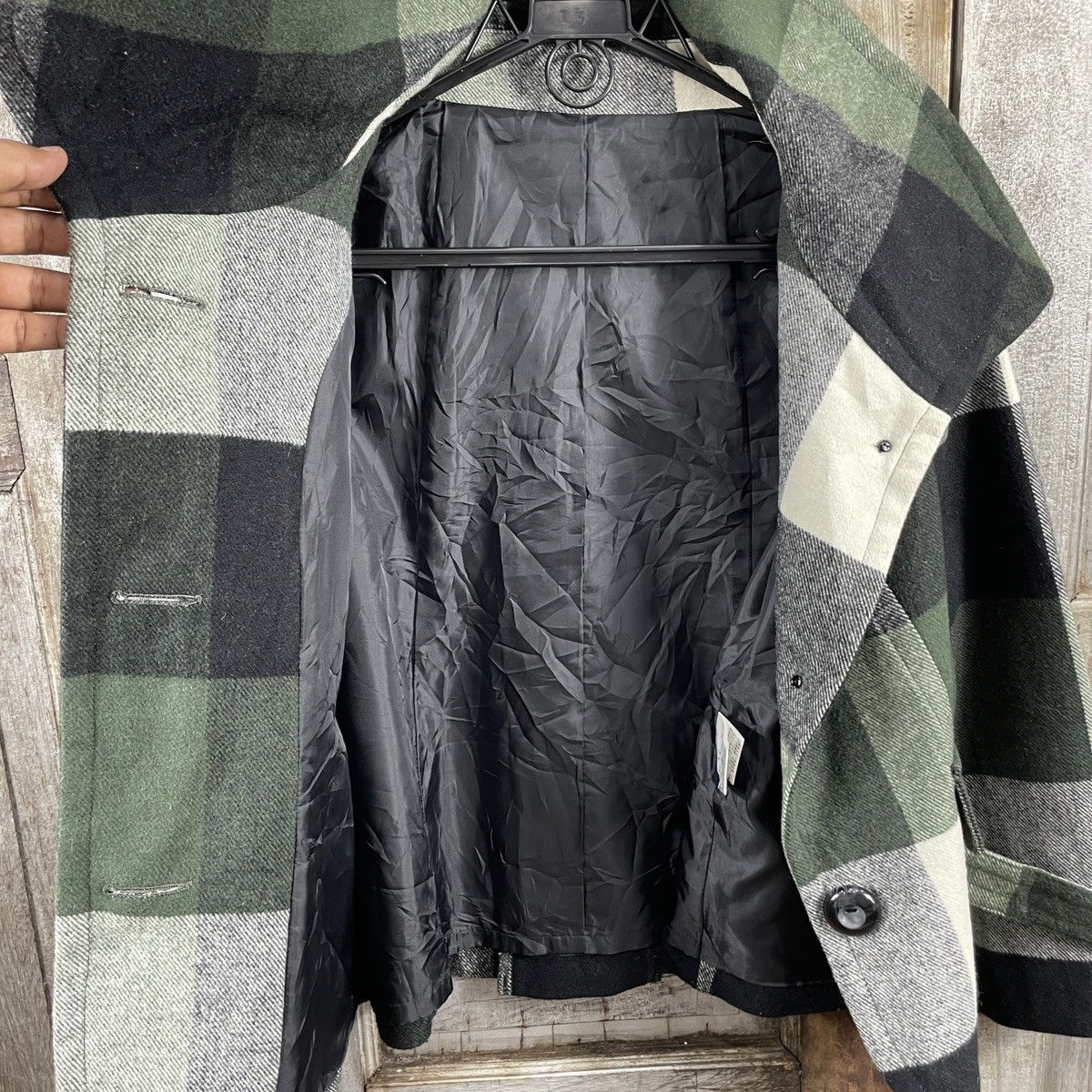 Flannel × Japanese Brand × Vintage Vintage Rea's Croped Flannel Wool Jackets Size M / US 6-8 / IT 42-44 - 4 Thumbnail