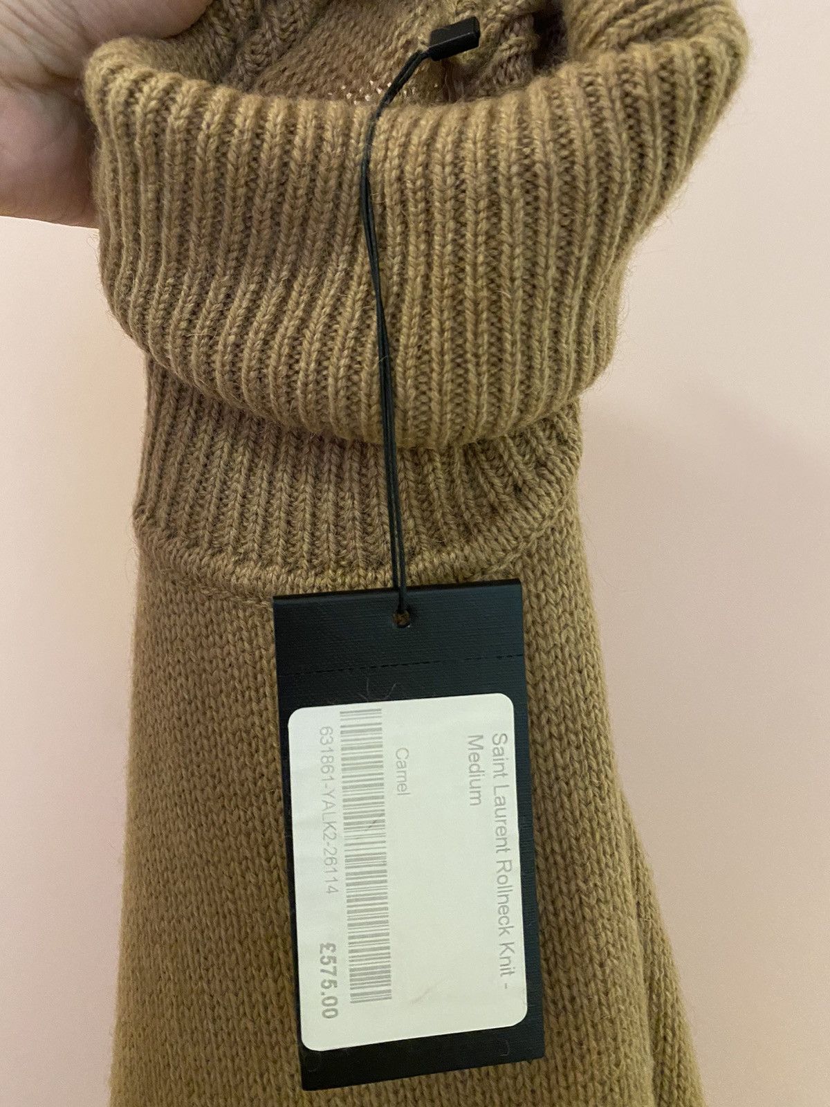 Saint Laurent Paris Saint Laurent YSL camel hair roll neck turtleneck sweater M Size US M / EU 48-50 / 2 - 6 Thumbnail