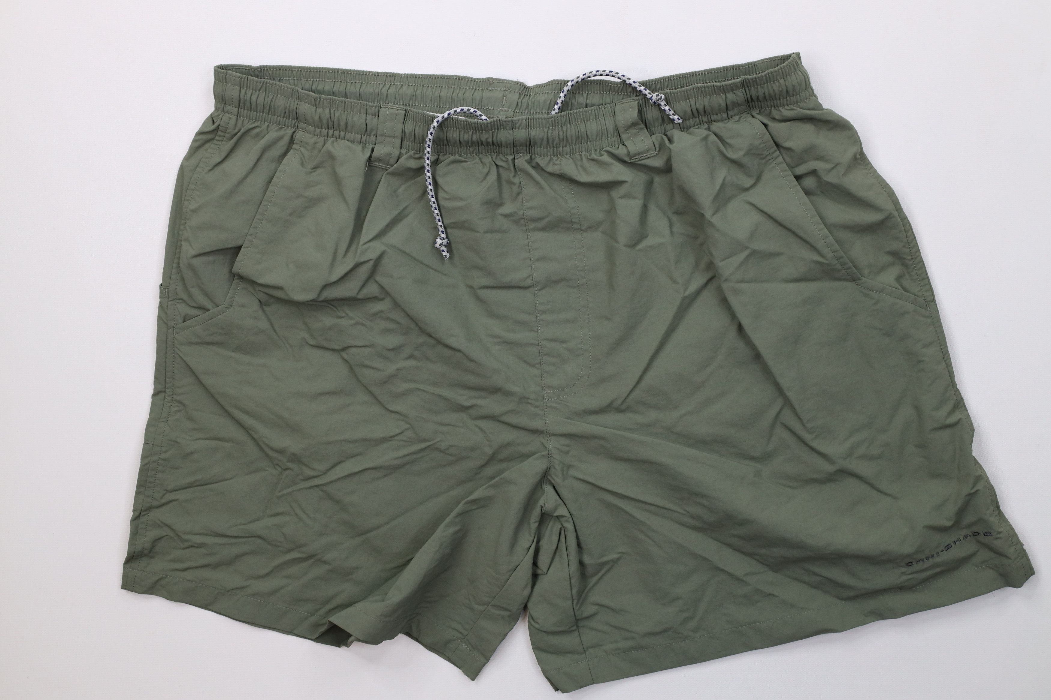 Columbia Vintage Y2K Columbia PFG Spell Above Knee Lined Shorts Green Size US 34 / EU 50 - 1 Thumbnail
