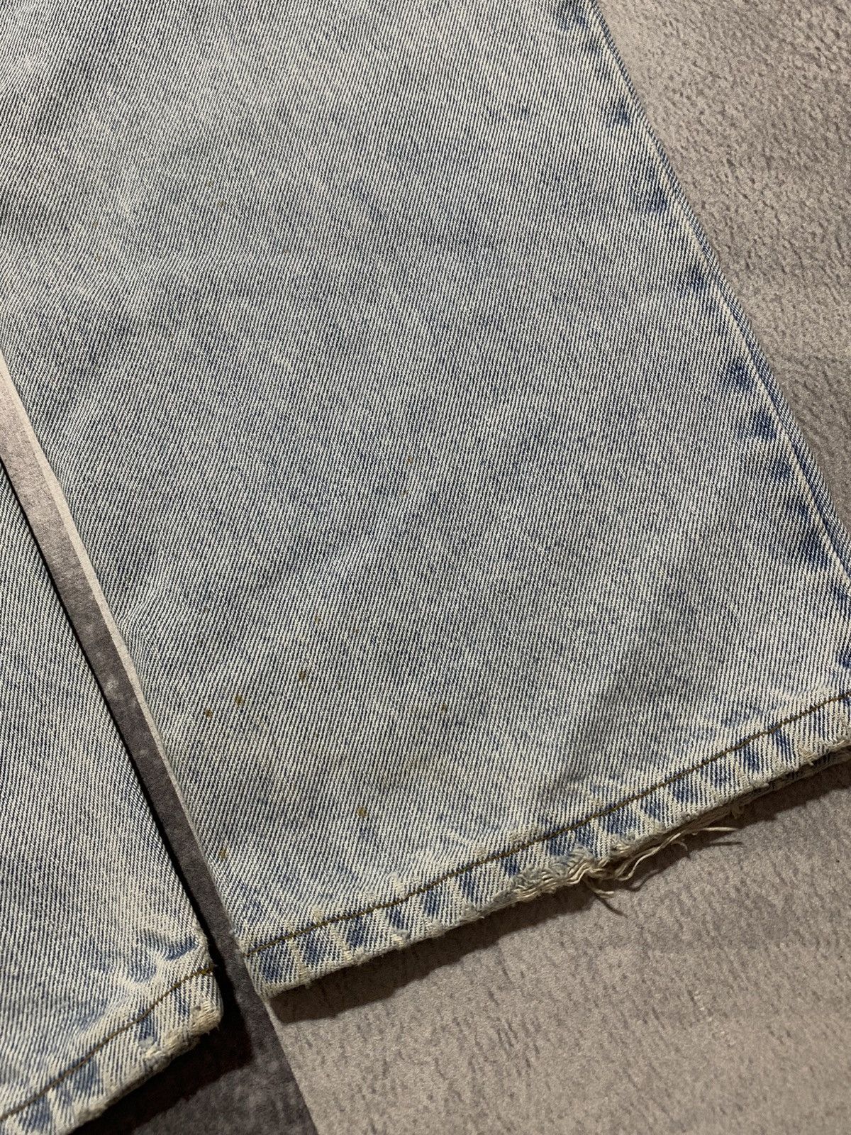 Calvin Klein × Vintage Vintage 90s Made in USA Calvin Klein wide blue jeans size 38 Size US 38 / EU 54 - 5 Thumbnail