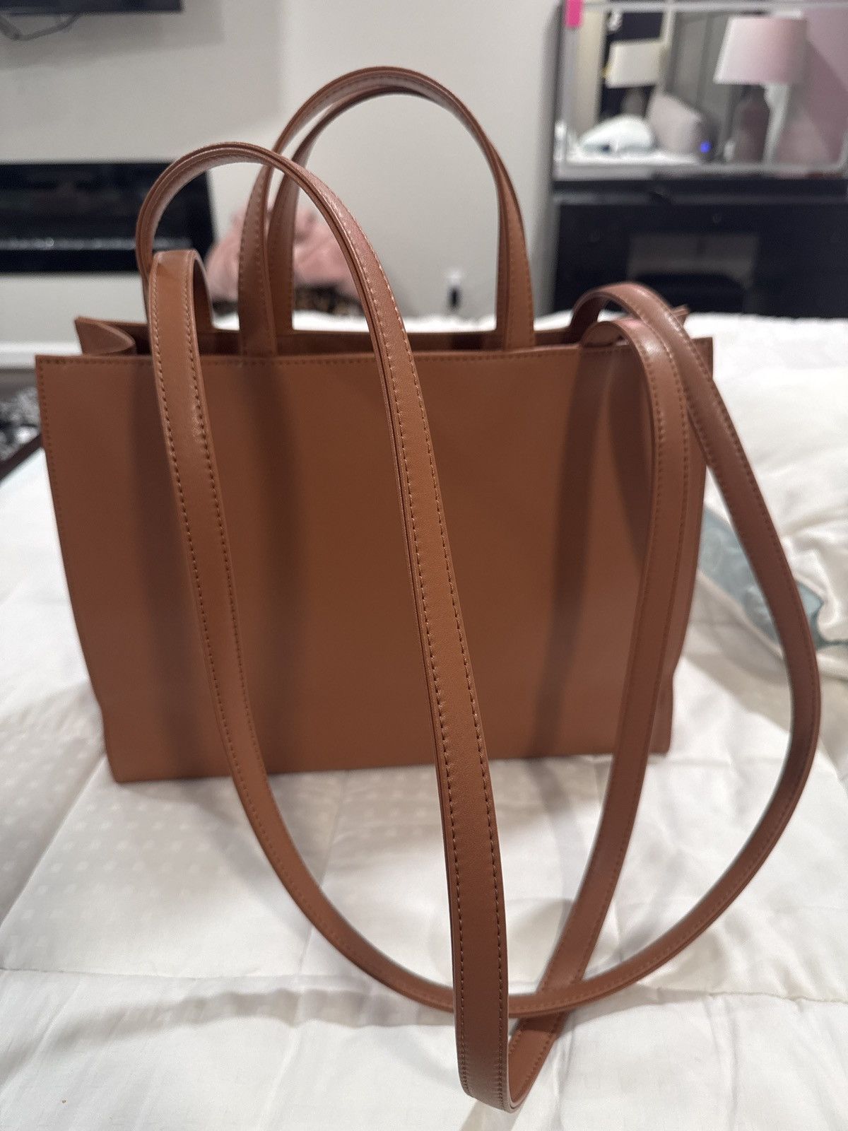 Telfar Telfar Medium Shopping Bag Tan Size ONE SIZE - 4 Thumbnail
