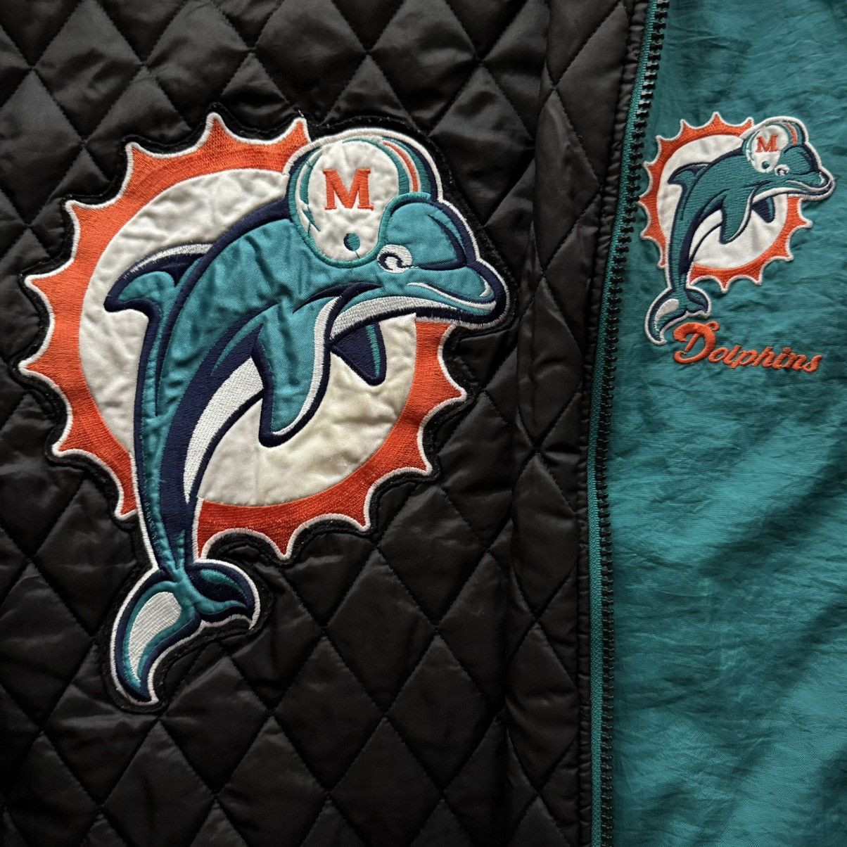 NFL × Pro Player Vintage Miami Dolphins Jacket Size US XL / EU 56 / 4 - 3 Thumbnail