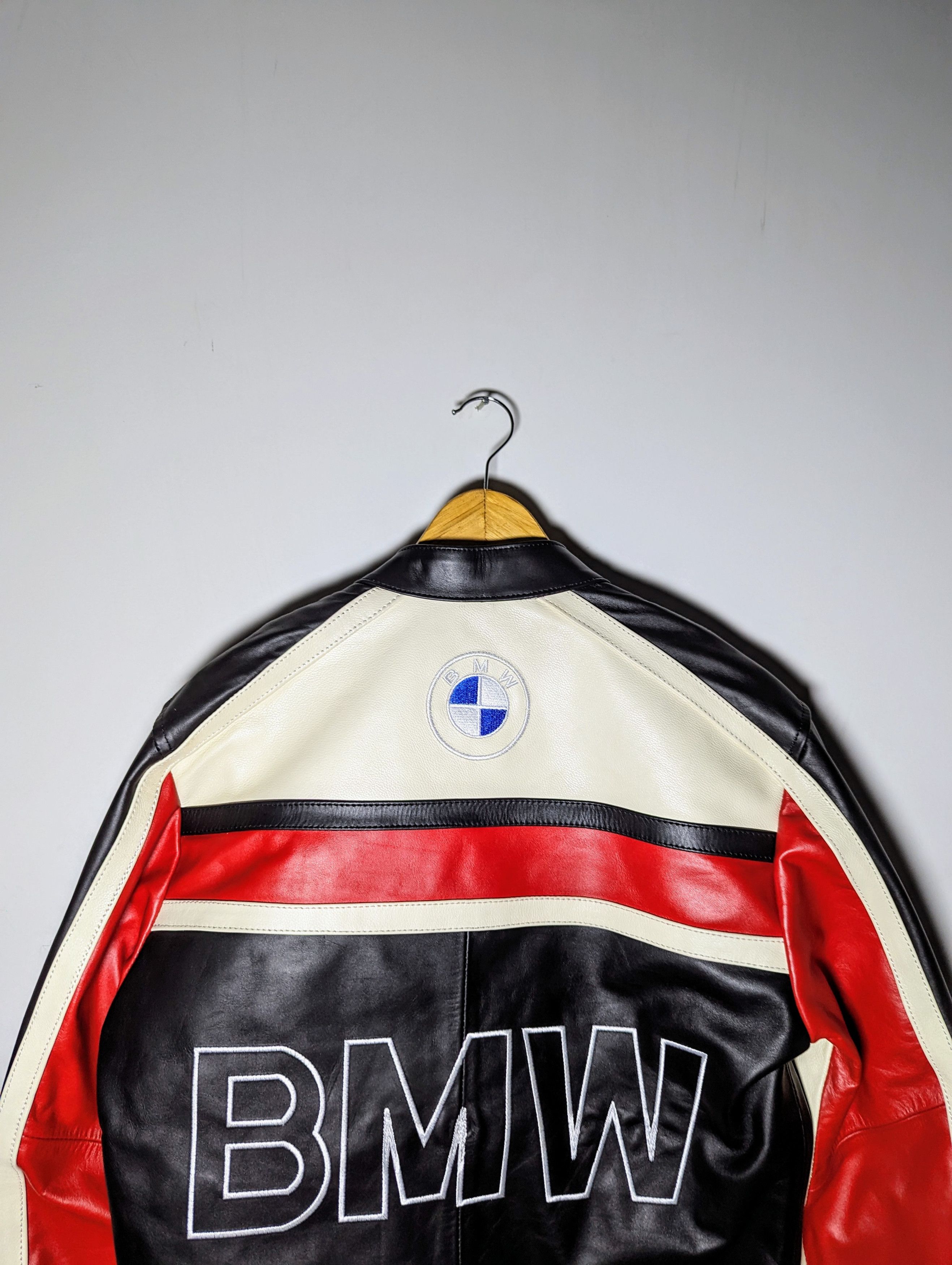 🔥 BMW 🔥 FORMULA 1 RACING LEATHER JACKET RARE STREETWEAR