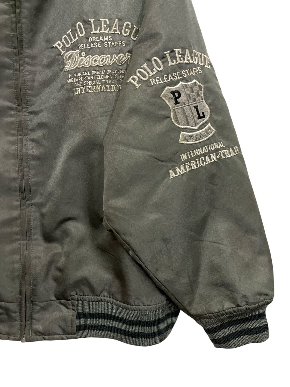 Polo Ralph Lauren Vintage 90s POLO LEAGUE Bomber Jacket Size US L / EU 52-54 / 3 - 5 Thumbnail