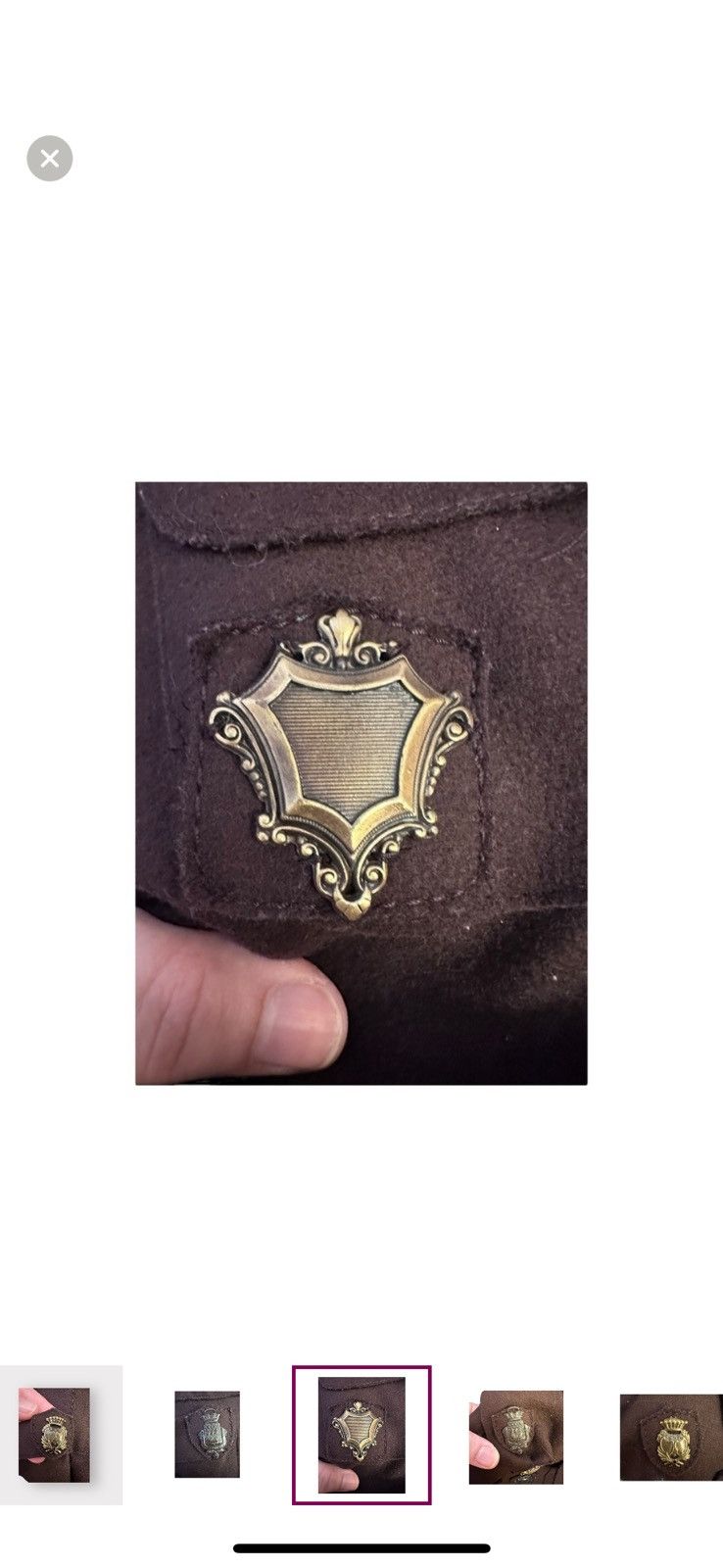 Miu Miu Vintage Women’s M Miu Miu Wool Military Metal Insignia Size M / US 6-8 / IT 42-44 - 13 Thumbnail