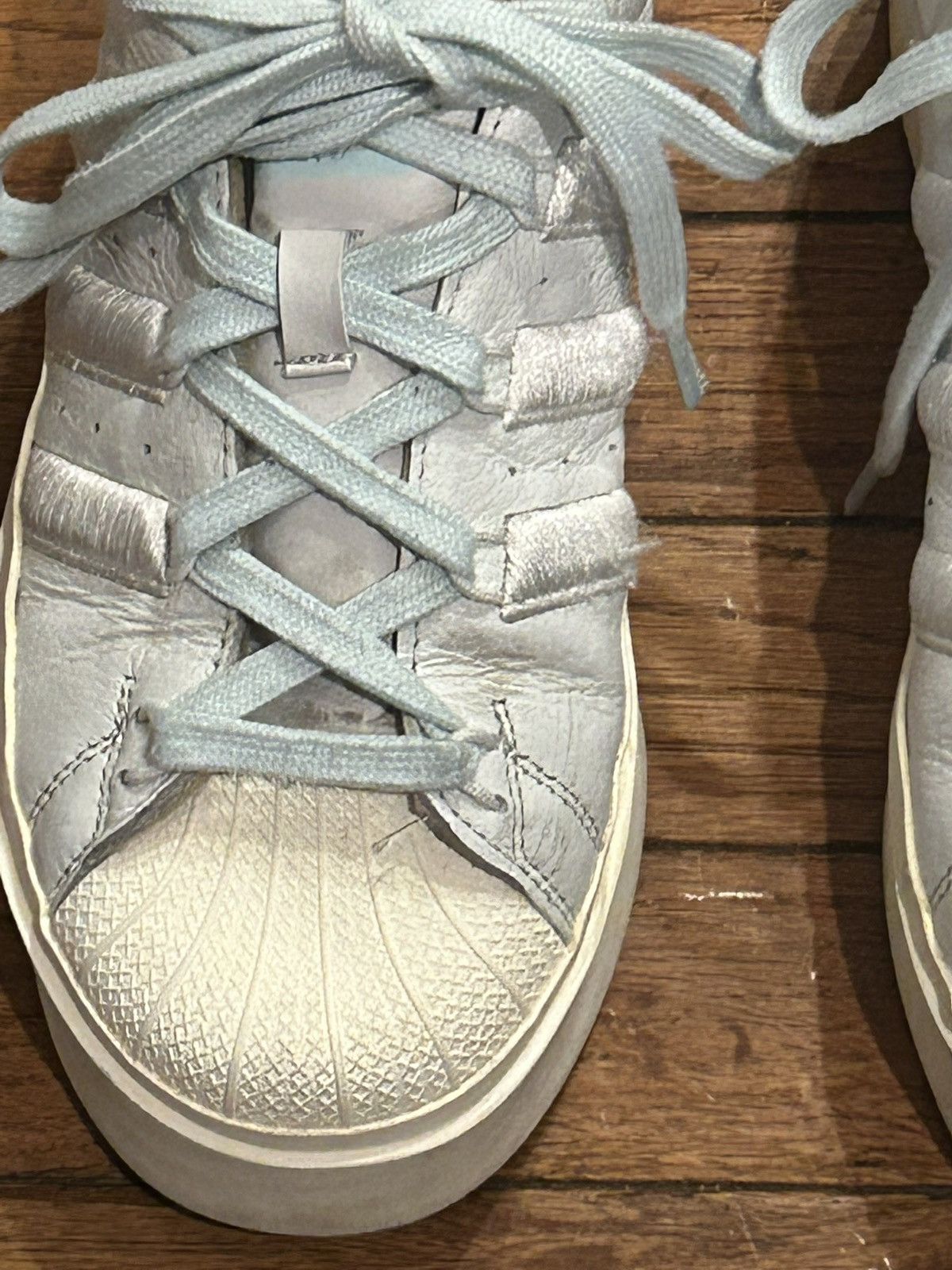 Adidas Adidas Original Superstar Bonega White Almost Blue 2022 Size US 8 / IT 38 - 4 Thumbnail