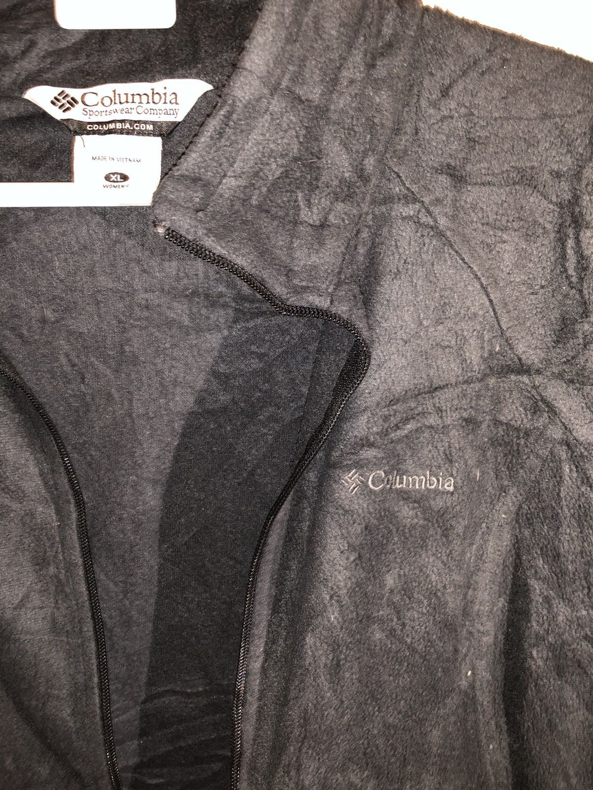 Columbia × Vintage Vintage Columbia Black Fleece Jacket Retro Size XL / US 12-14 / IT 48-50 - 4 Thumbnail