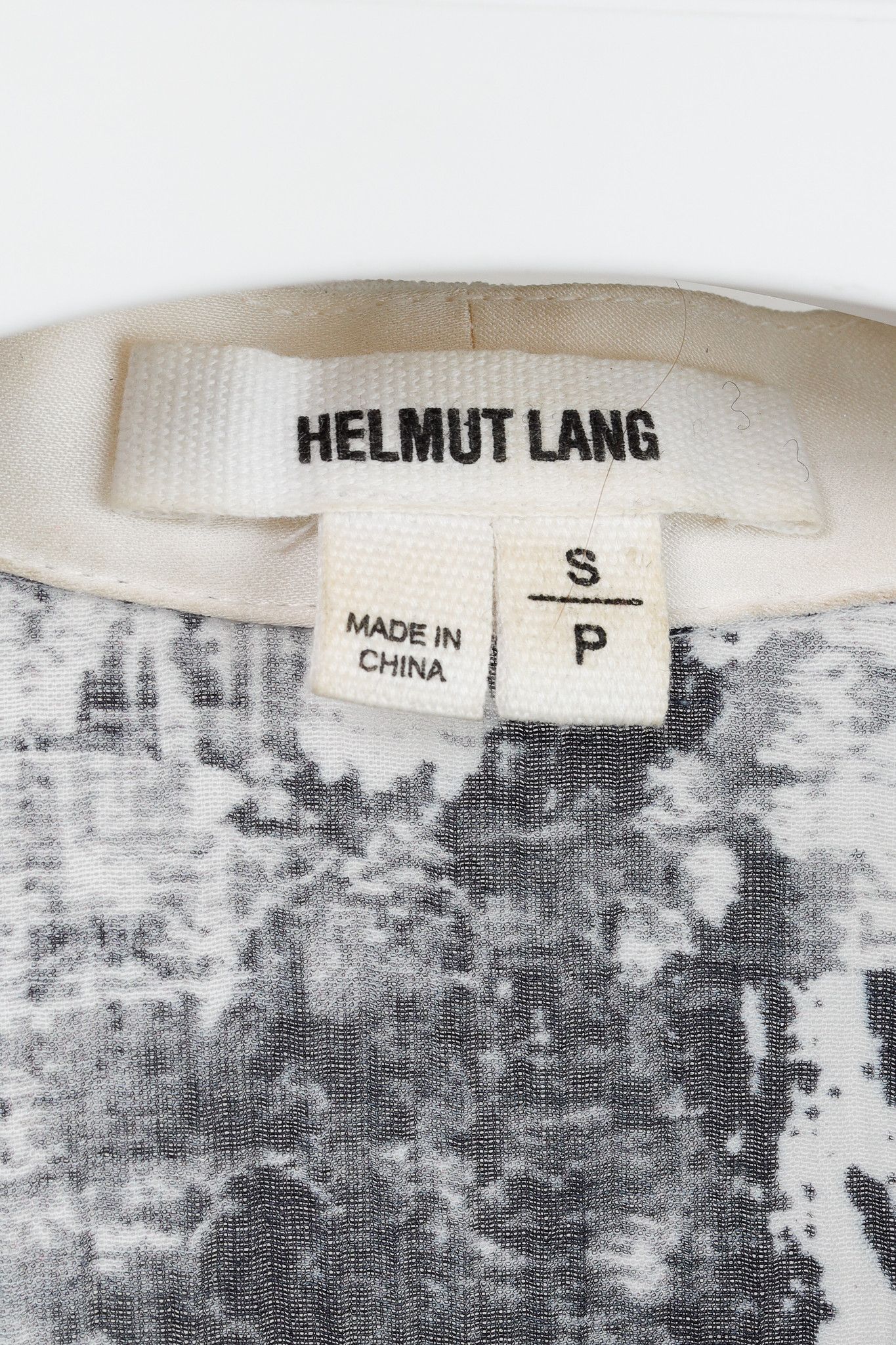 Helmut Lang Helmut Lang Abstract Crepe Cropped Dolman-Sleeve Blouse Size S / US 4 / IT 40 - 4 Thumbnail