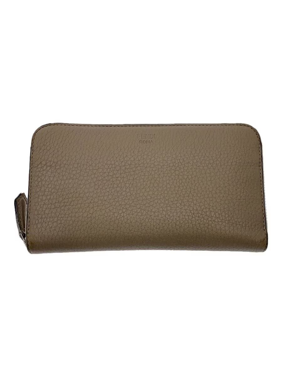 Fendi Fendi Leather Long Wallet Grey Size ONE SIZE - 1 Thumbnail