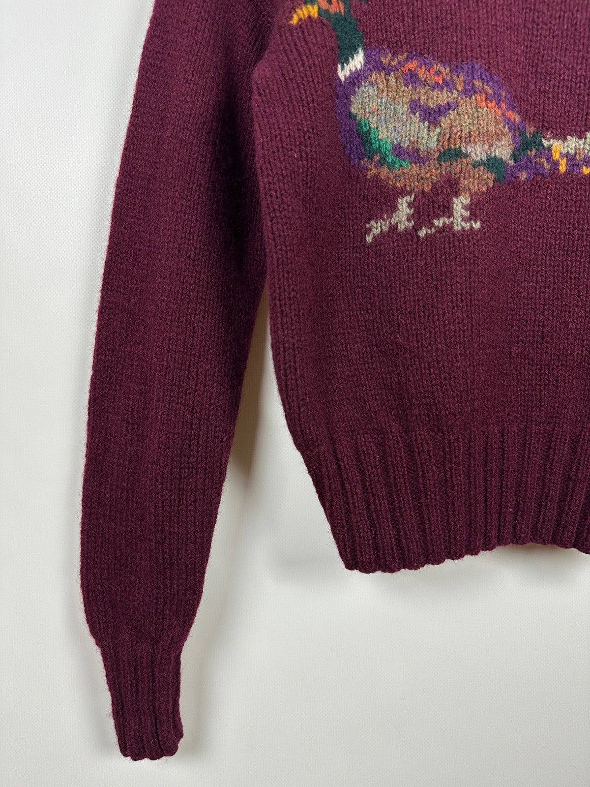 Polo Ralph Lauren 80s Vintage Ralph Lauren Pheasant Wool Hand Knit Sweater Size M / US 6-8 / IT 42-44 - 8 Thumbnail