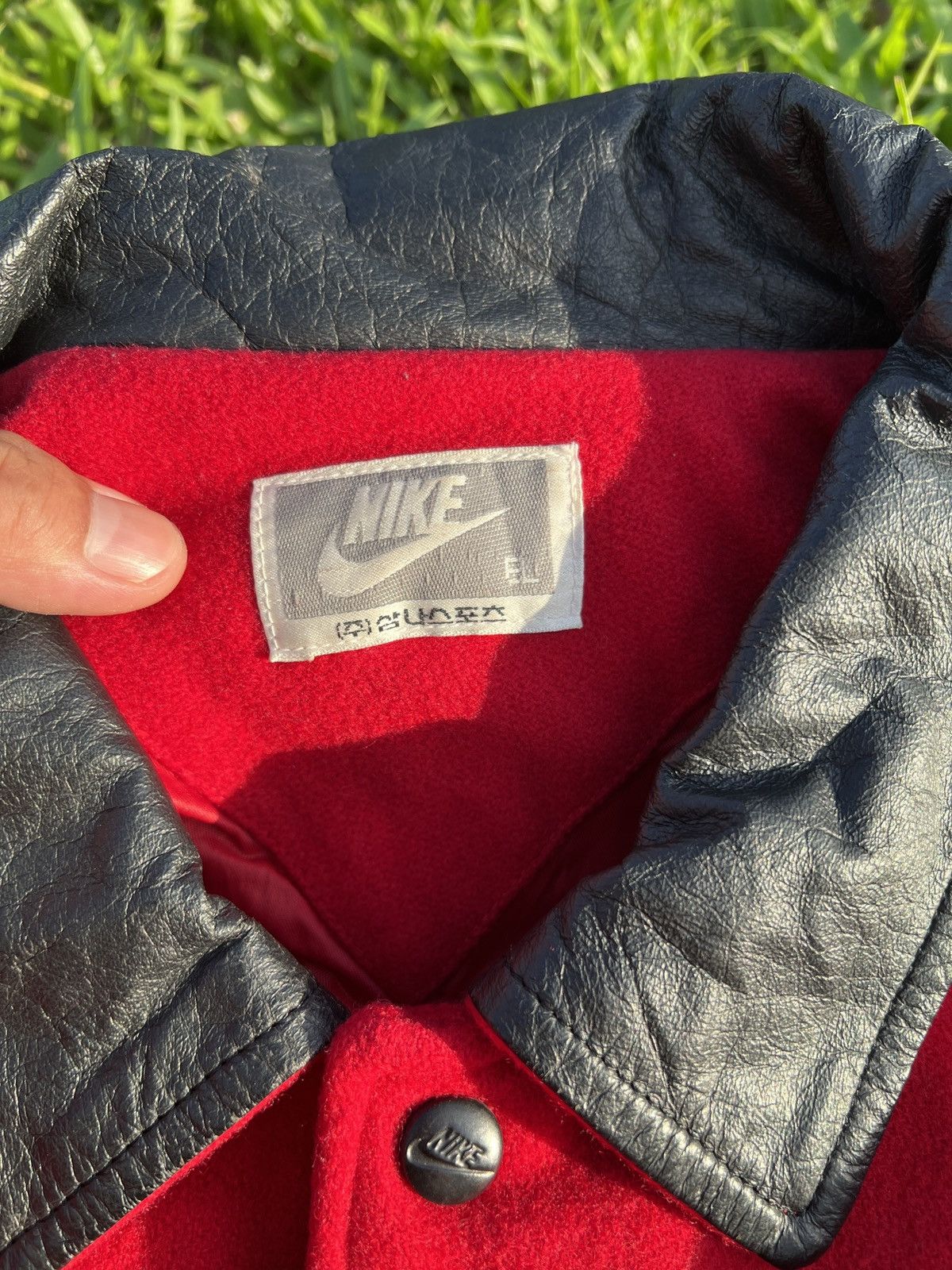 Nike × Vintage Vintage nike force varsity jacket Size US L / EU 52-54 / 3 - 5 Thumbnail