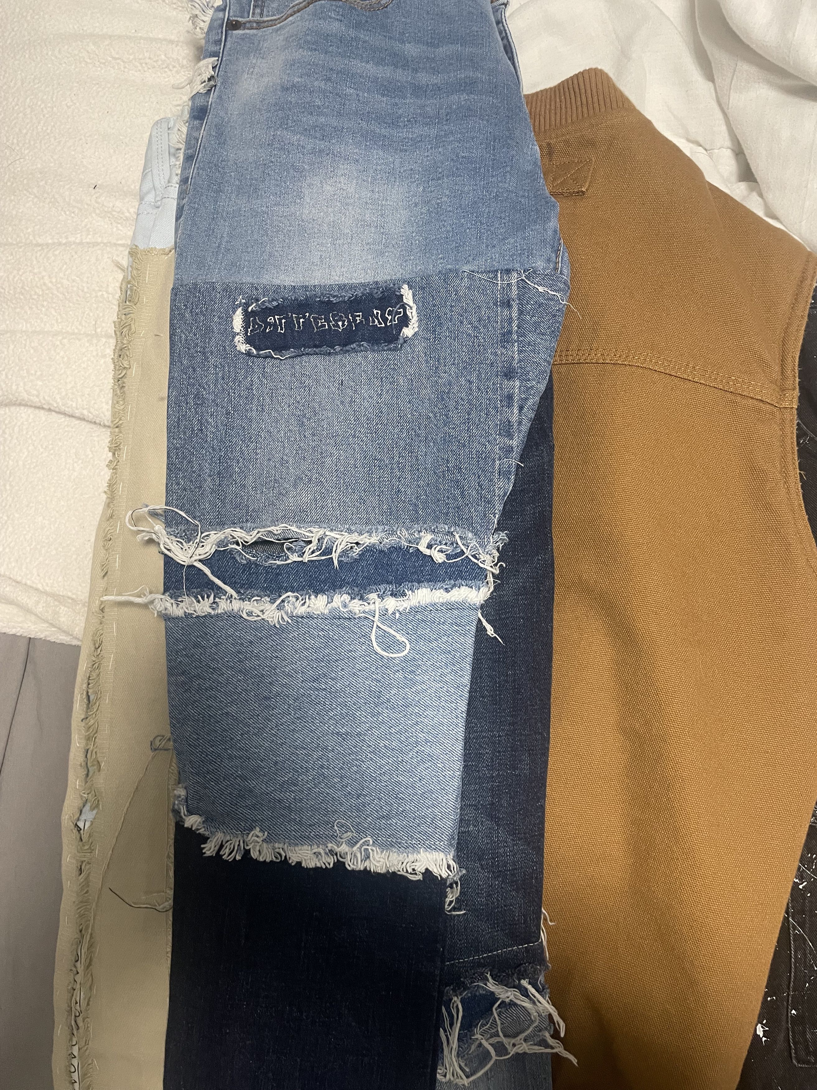 Vintage 1 OF 1 CUSTOM denim jeans Size US 30 / EU 46 - 1 Thumbnail