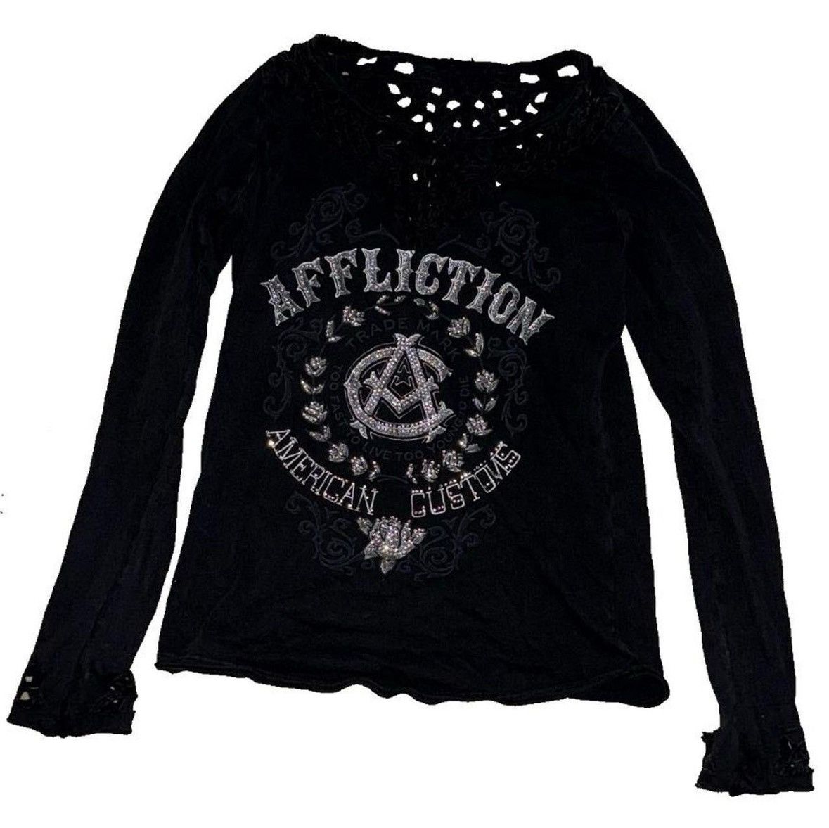 Affliction × Vintage Affliction distressed longsleeve Size US S / EU 44-46 / 1 - 1 Preview