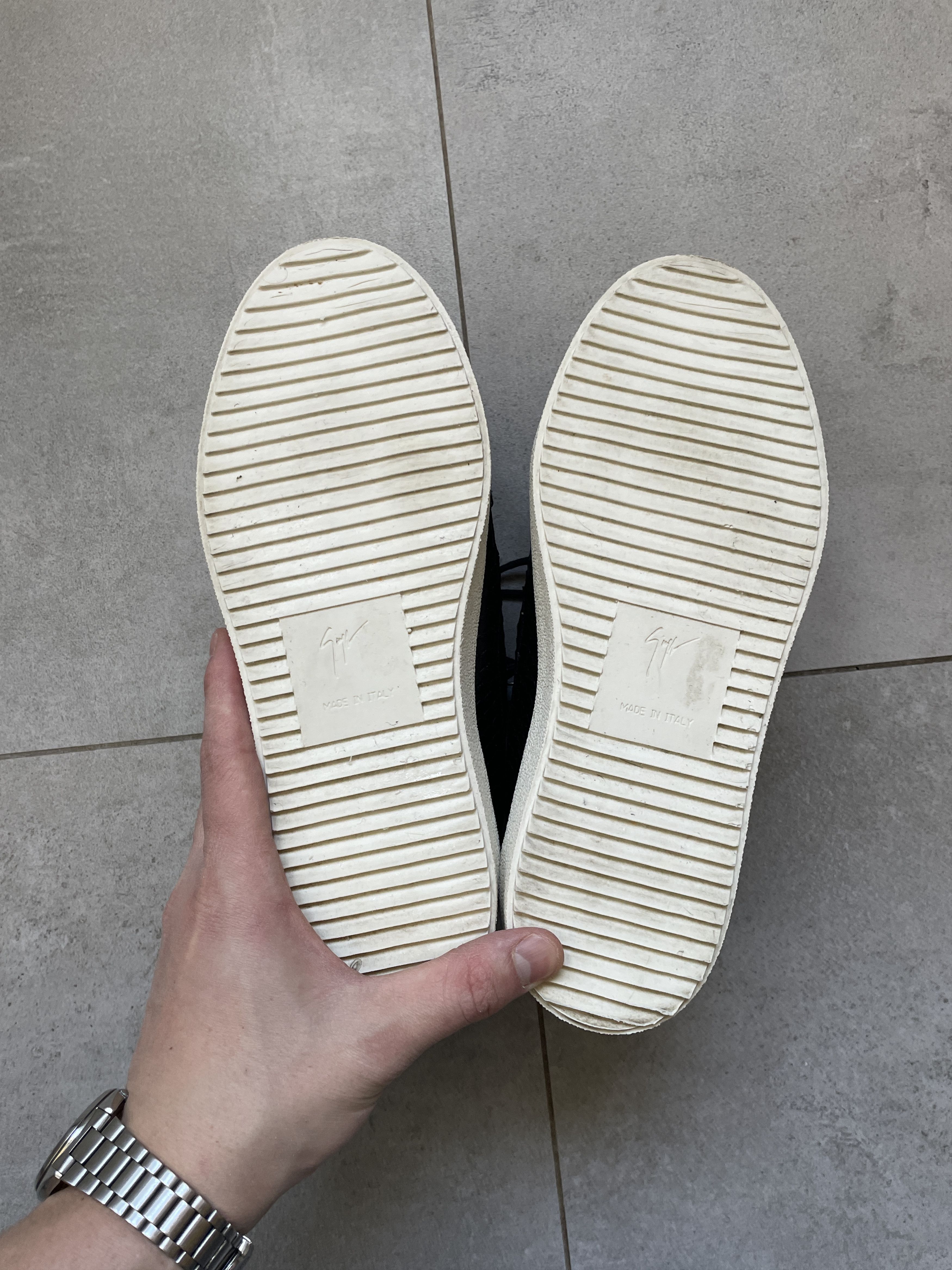 Giuseppe Zanotti GIUSEPPE ZANOTTI SNAKE SKIN BLACK ZIPPER SNEAKERS Size US 8.5 / EU 41-42 - 3 Thumbnail