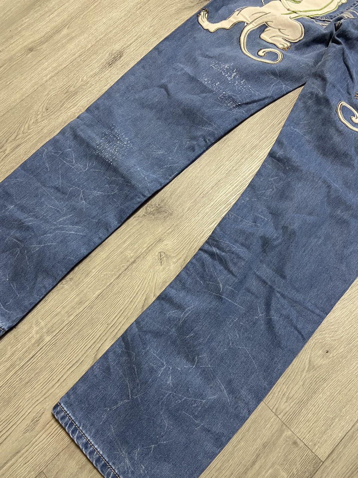 Ed Hardy Japanese Kosmo Lupo Ed Hardy style Vintage Y2K Denim Jeans Size US 32 / EU 48 - 5 Thumbnail