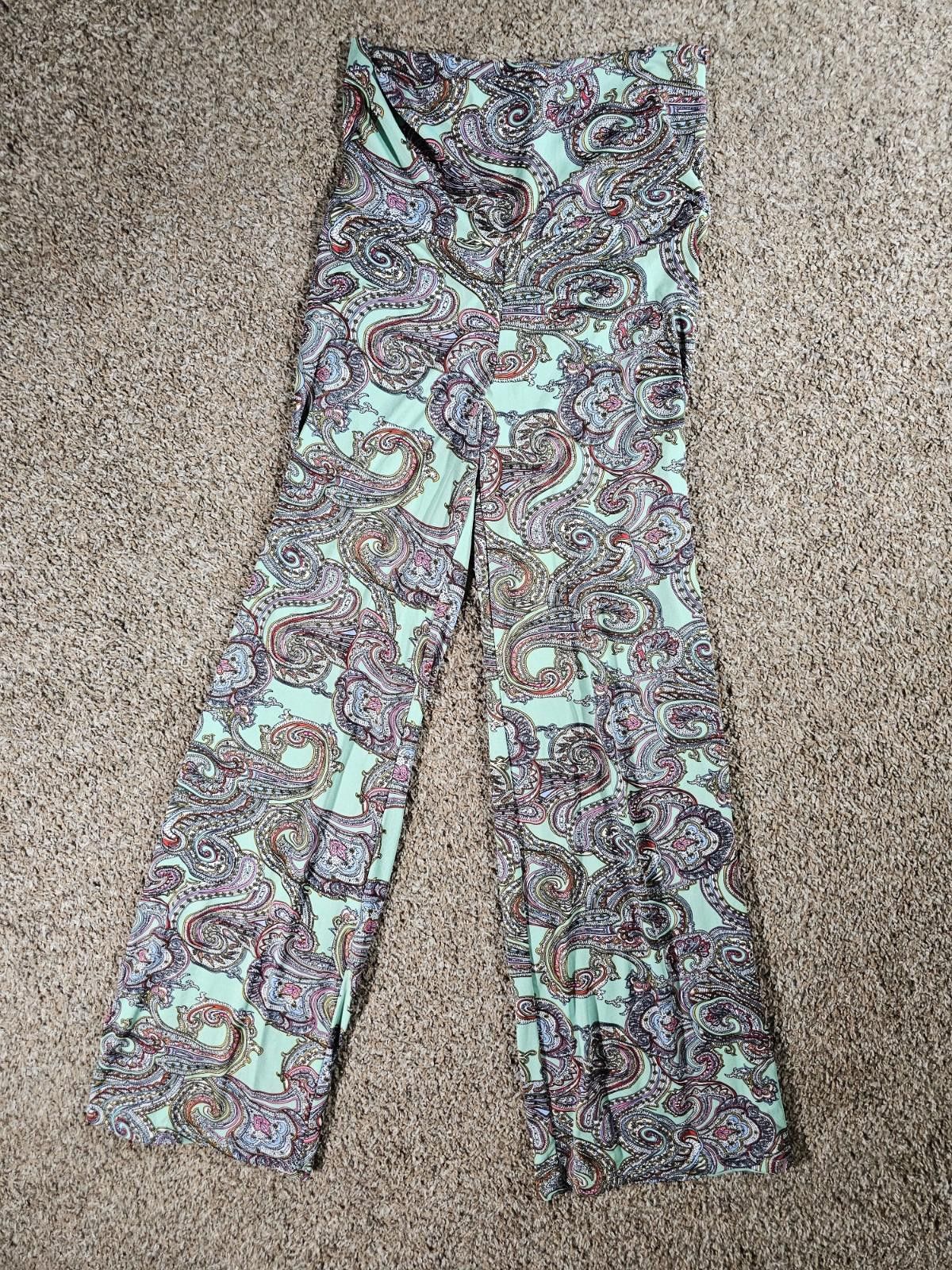 White Mark white mark paisley palazzo pants M Size 32" / US 10 / IT 46 - 1 Thumbnail