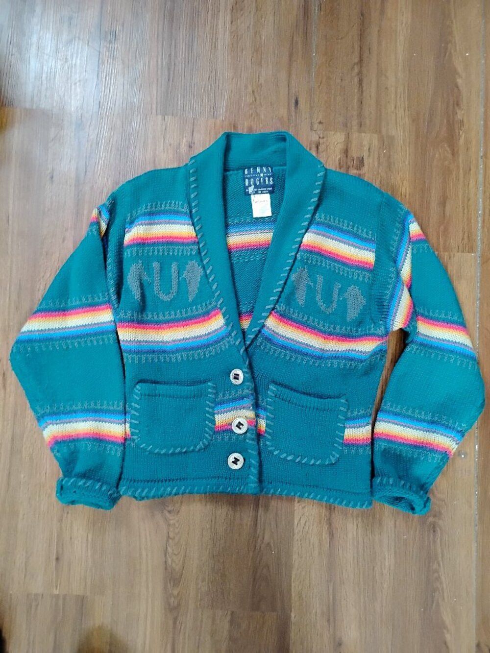 Other Vintage Millers Harness West Kenny Rogers Cardigan Sweater Size M / US 6-8 / IT 42-44 - 2 Thumbnail