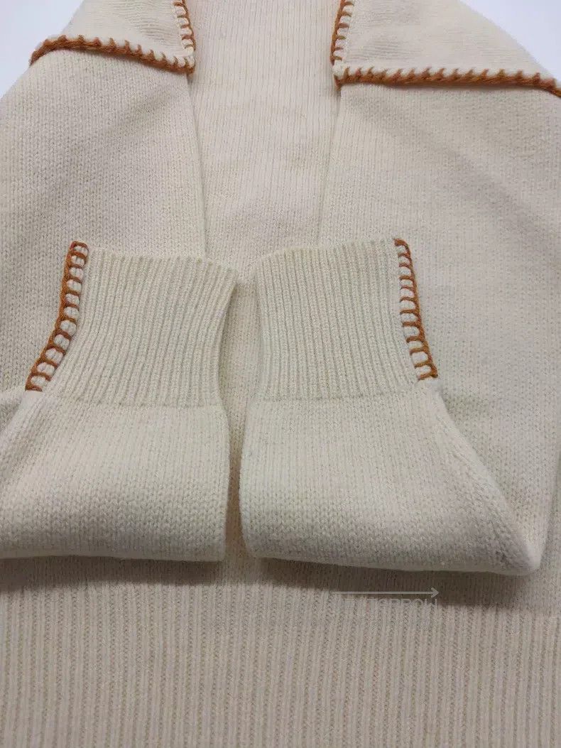Loewe Loewe High Neck Sweater - Beige, 100% Wool, Classic High N Size M / US 6-8 / IT 42-44 - 4 Thumbnail