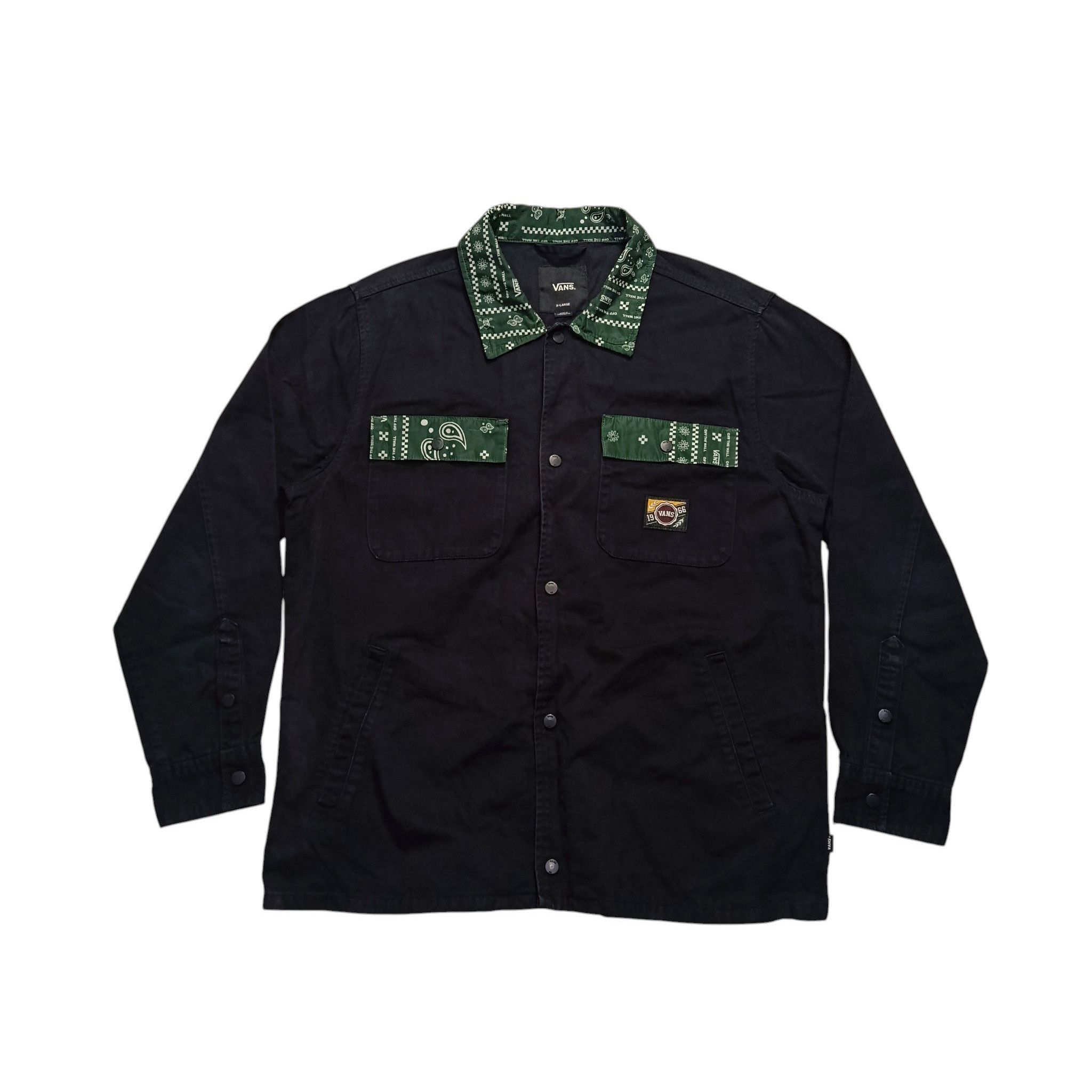 Vans Vans Off The Wall Bandana Denim Jacket Size US XL / EU 56 / 4 - 2 Thumbnail