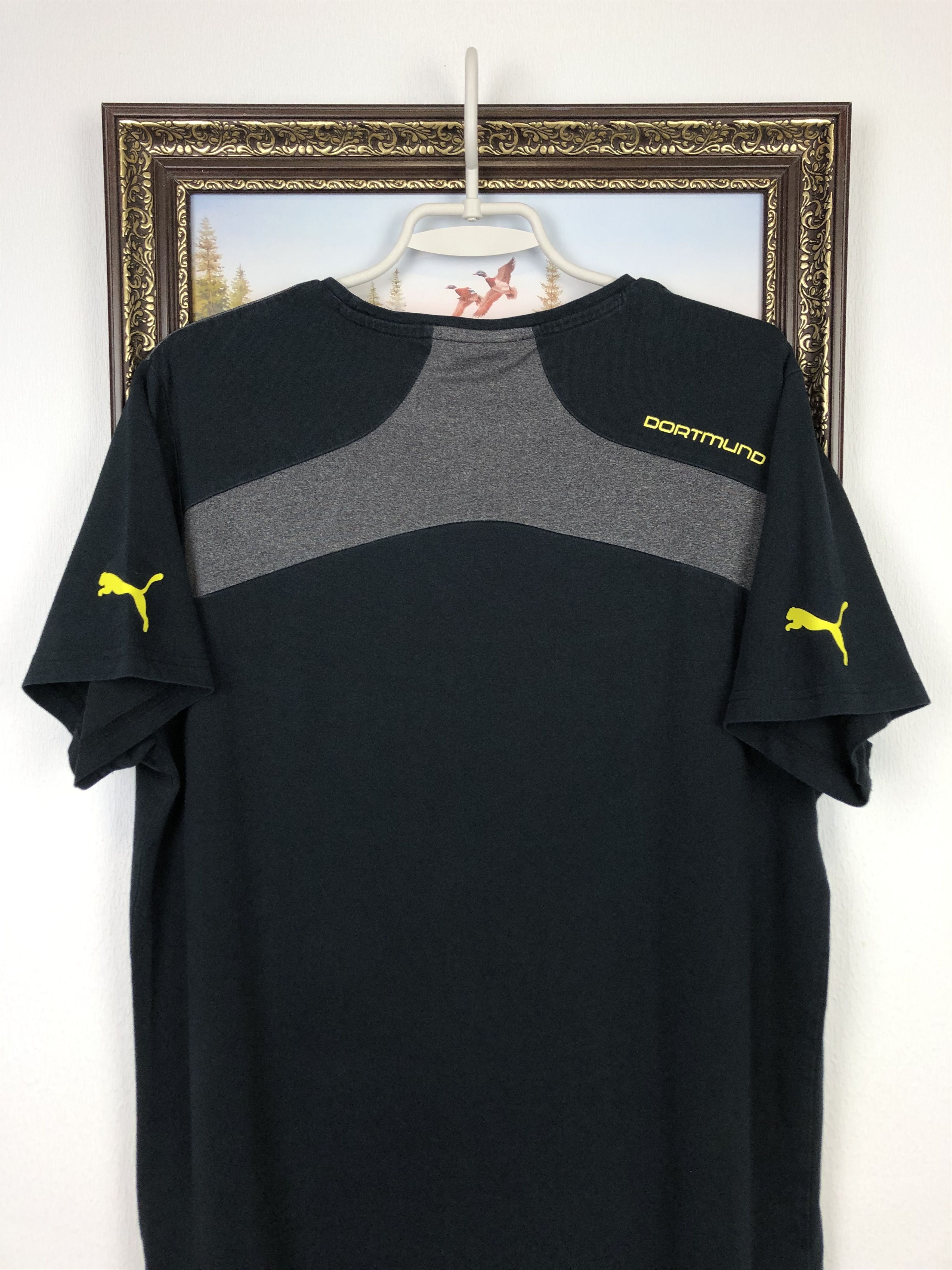 Puma Vintage Borussia Dortmund Football Train Shirt Soccer Tee Size US L / EU 52-54 / 3 - 12 Thumbnail