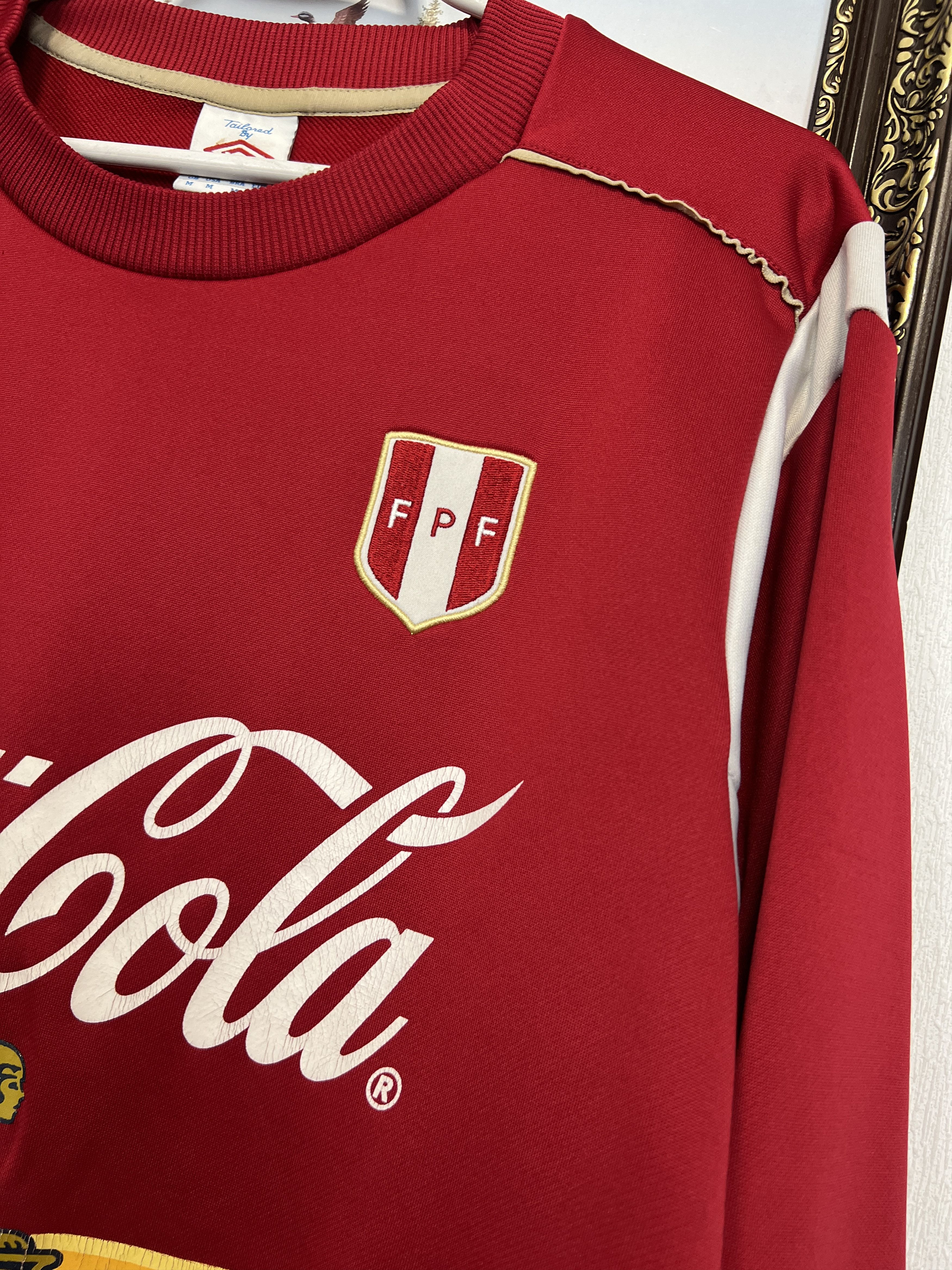 Umbro Vintage Peru Football Player Issue Train Sweatshirt Jacket Size US M / EU 48-50 / 2 - 4 Thumbnail