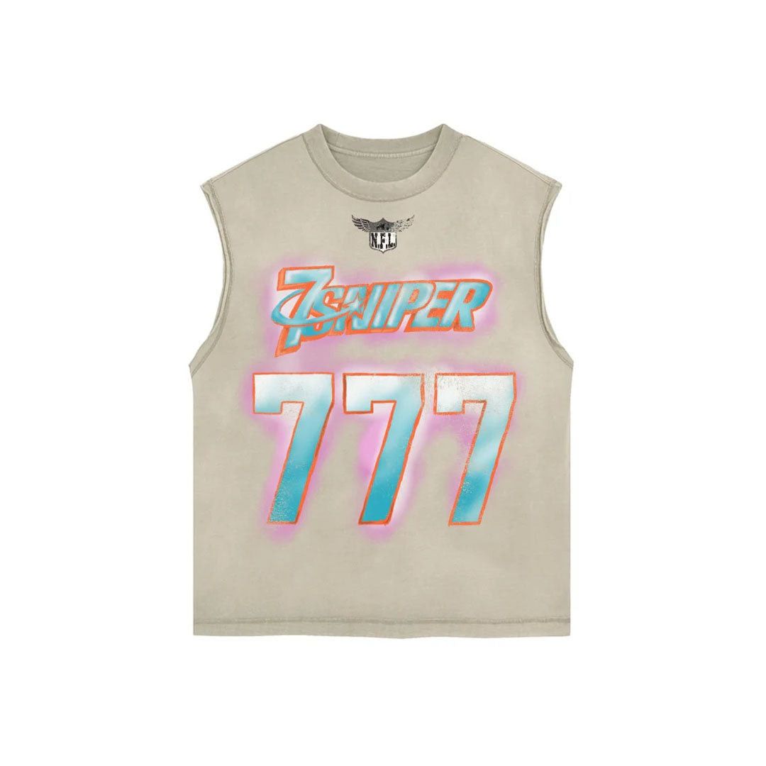 TRIPLE SEVENS NFL Sleeveless Tee Cream Size US S / EU 44-46 / 1 - 1 Thumbnail