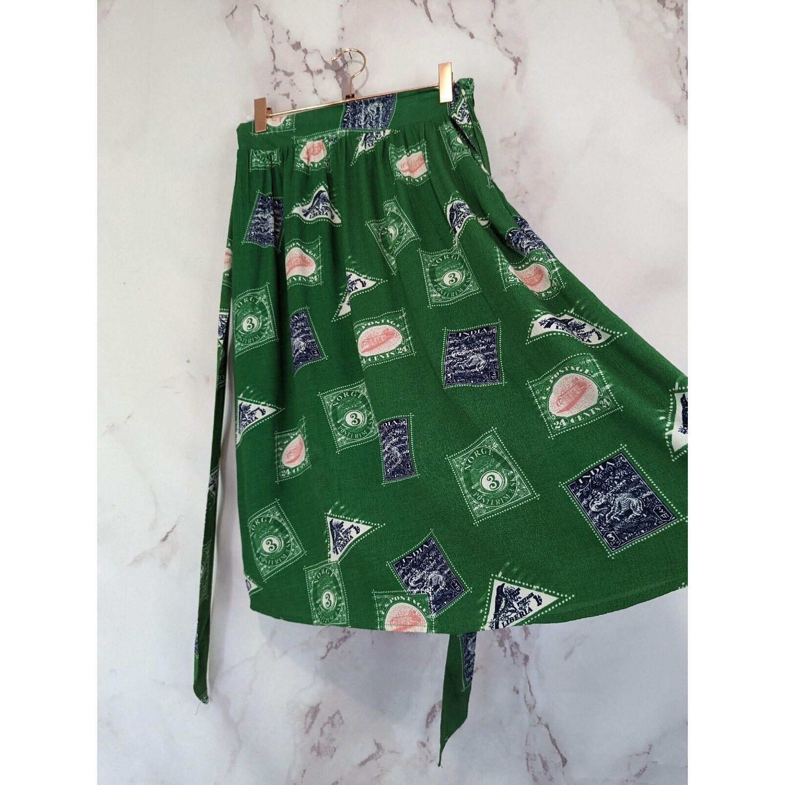 Anthropologie Anthropologie Porridge Skirt Women XS Getaway Stamp Bird Size 26" / US 2 / IT 38 - 10 Thumbnail