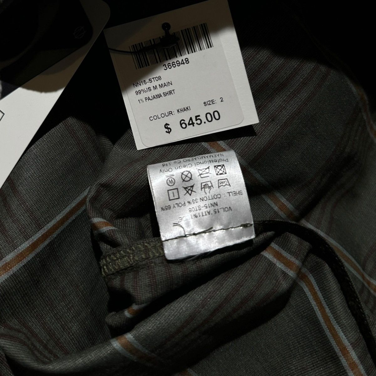 99%IS- Velvet collar plaid 1% shirt Size US M / EU 48-50 / 2 - 6 Thumbnail