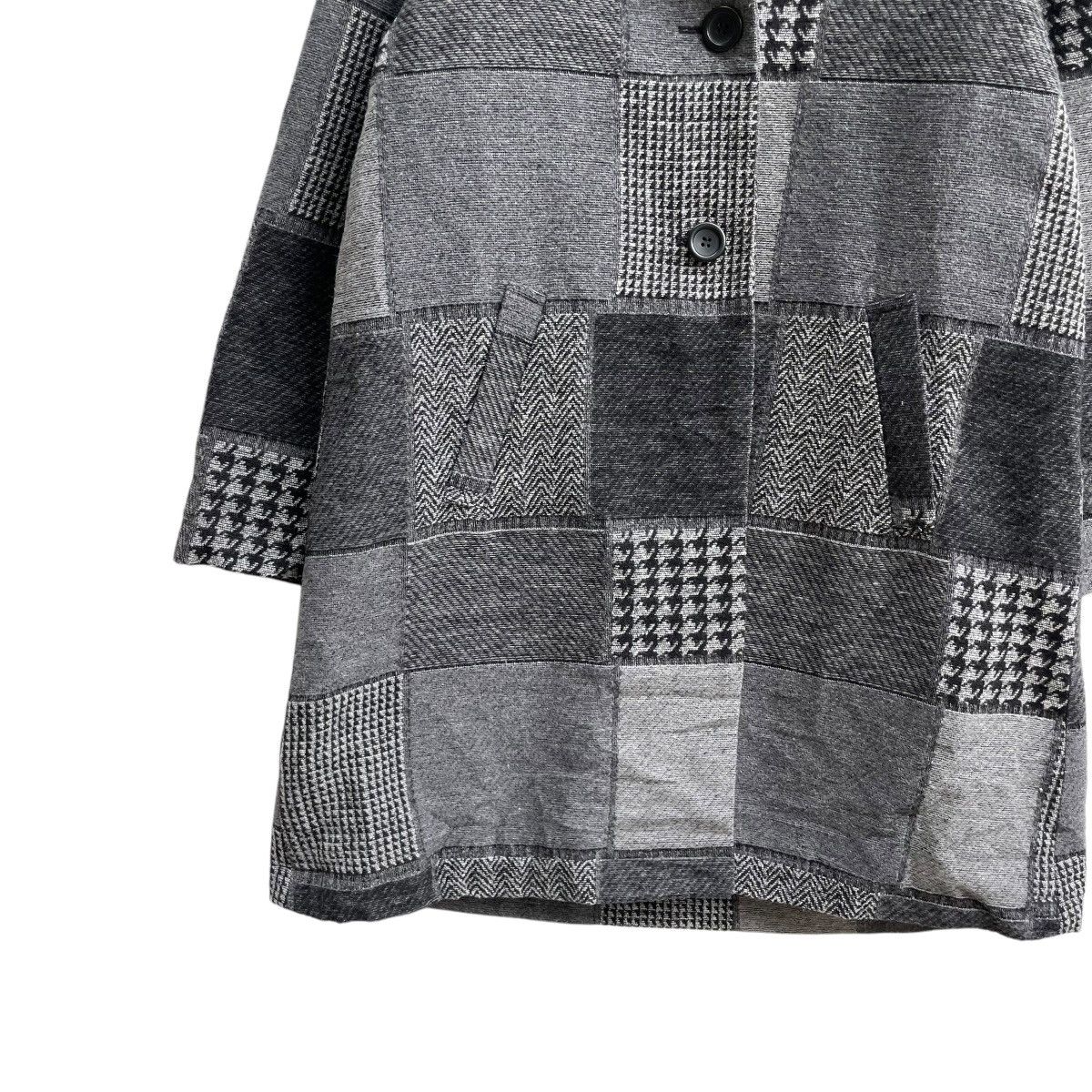 Harris Tweed 💥Marpione Pacthwork Hooded Harris Tweed Balmacaan Style Size M / US 6-8 / IT 42-44 - 4 Thumbnail