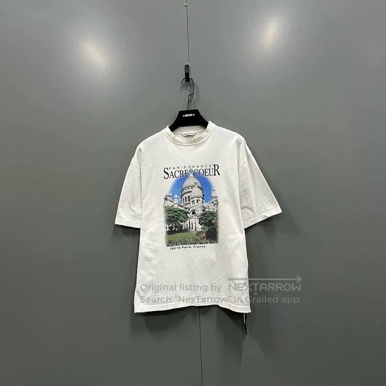 Balenciaga Balenciaga Vintage Cathedral Print Tee. Size US XS / EU 42 / 0 - 1 Thumbnail