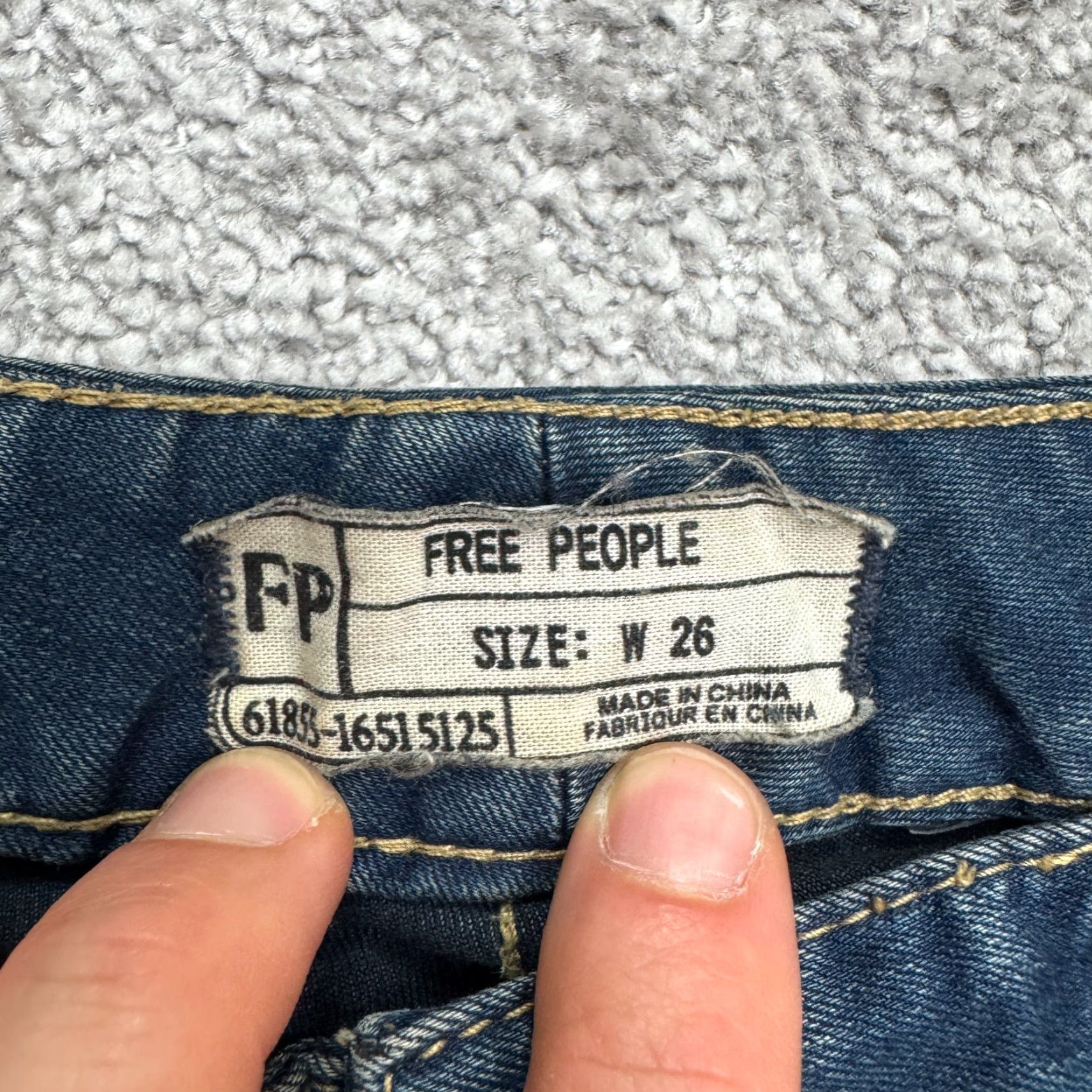 Free People Free People Jeans Womens 26 Mid Rise Skinny Blue Denim 5-Pocket Stretch City Streetwear Modern Casual 90s Girls Womens Size 26" / US 2 / IT 38 - 5 Thumbnail