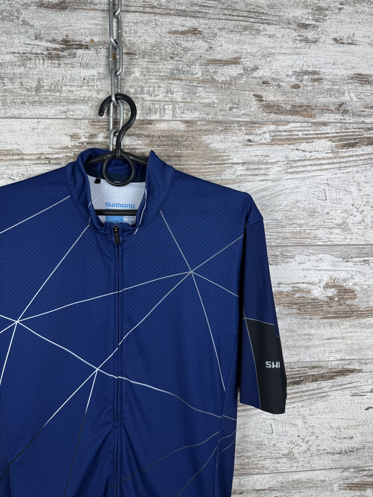 Vintage Mens Shimano Breakaway Jersey cycling size M blue Sample Size US M / EU 48-50 / 2 - 3 Thumbnail