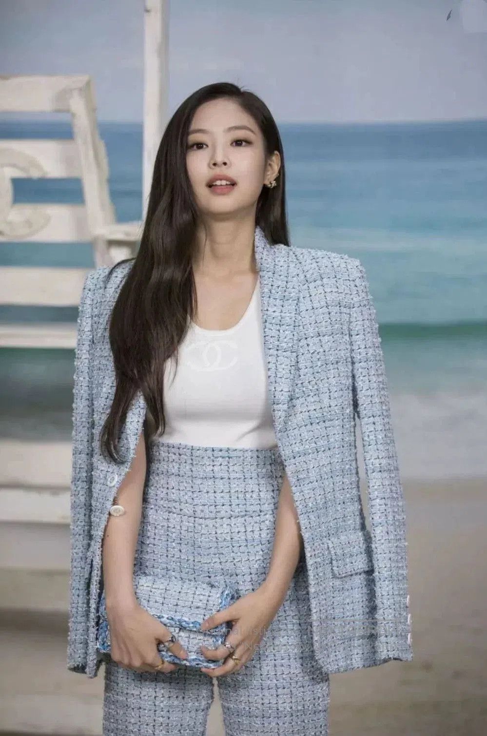 Chanel Chanel Jennie Cruise Blue Woven Jacket. Size XXS / US 00 / IT 34 - 9 Thumbnail