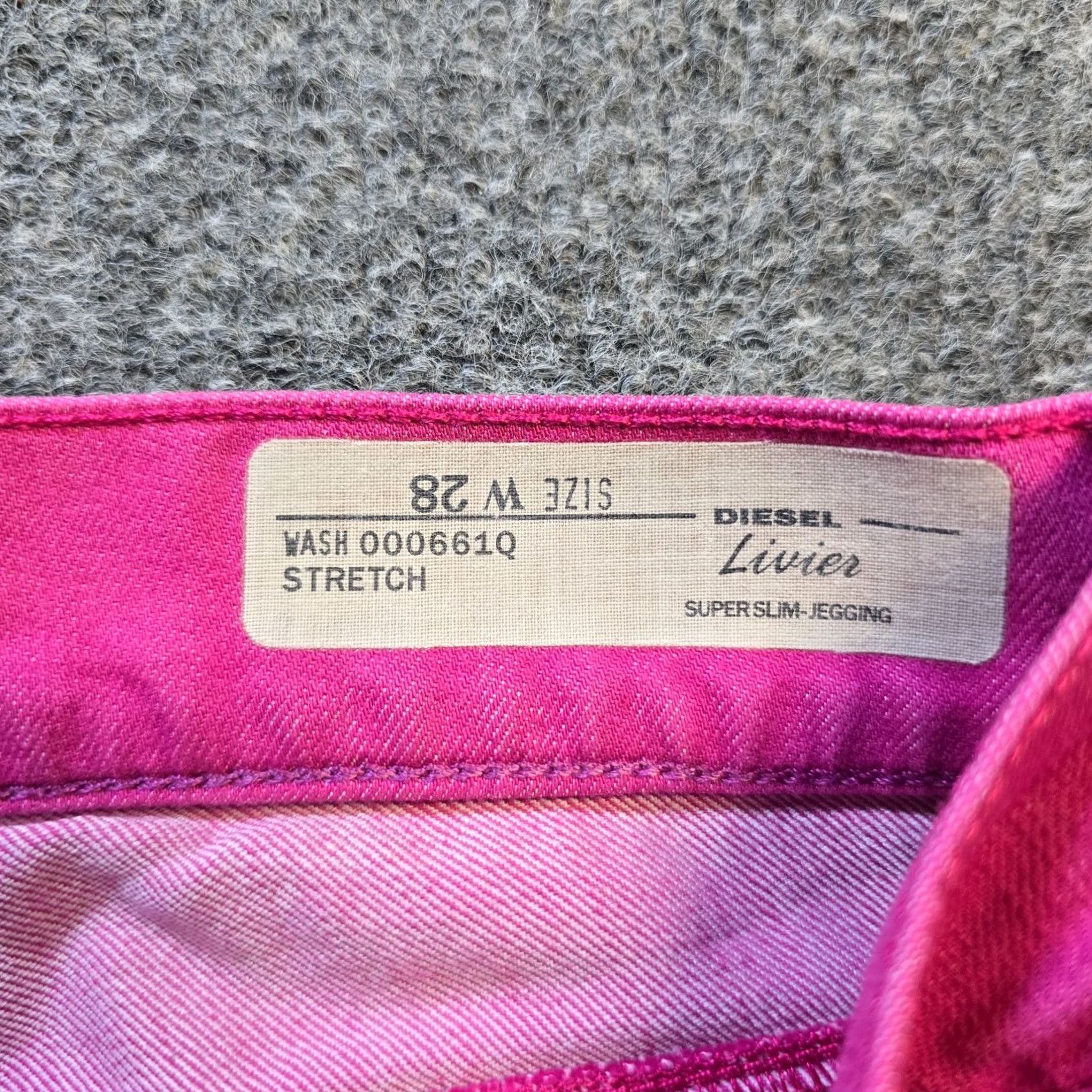 Diesel Diesel Jeans Womens Size 28 Hot Pink Super Slim Jegging Mid Rise Stretch Casual Size 28" / US 6 / IT 42 - 4 Thumbnail