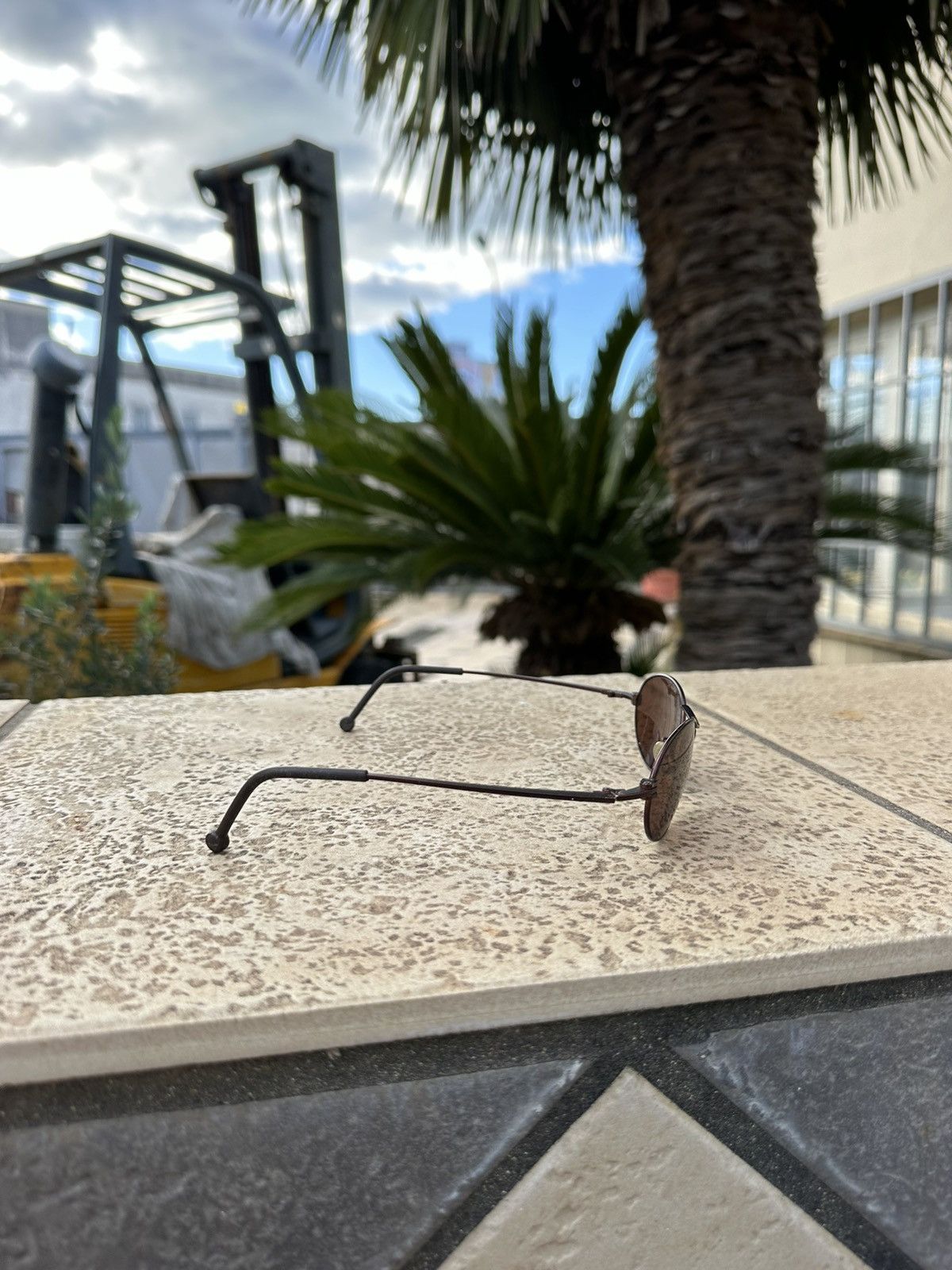 Calvin Klein × Vintage Calvin Klein Sunglasses Brown Vintage 1990s mod.2001 Size ONE SIZE - 4 Thumbnail