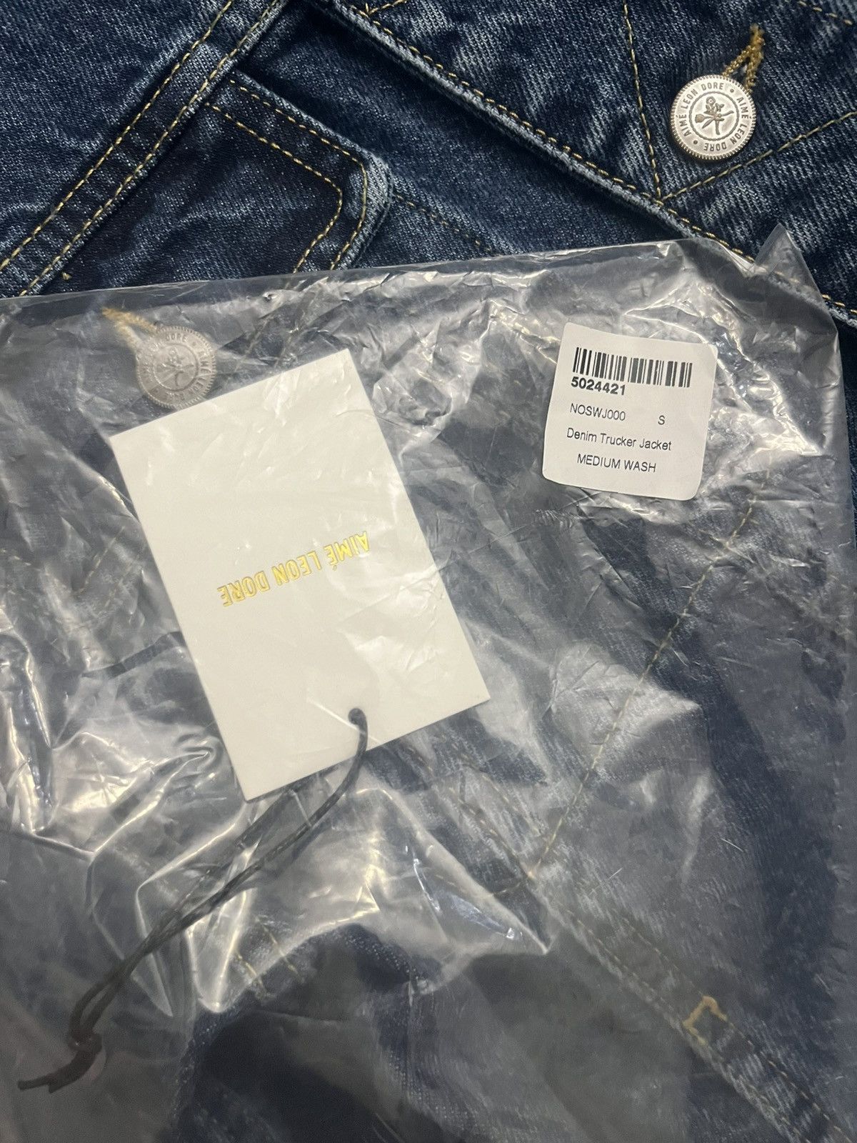 Aime Leon Dore Aime Leon Dore Denim Trucker Jacket Wash Blue Small ALD Size US S / EU 44-46 / 1 - 8 Thumbnail
