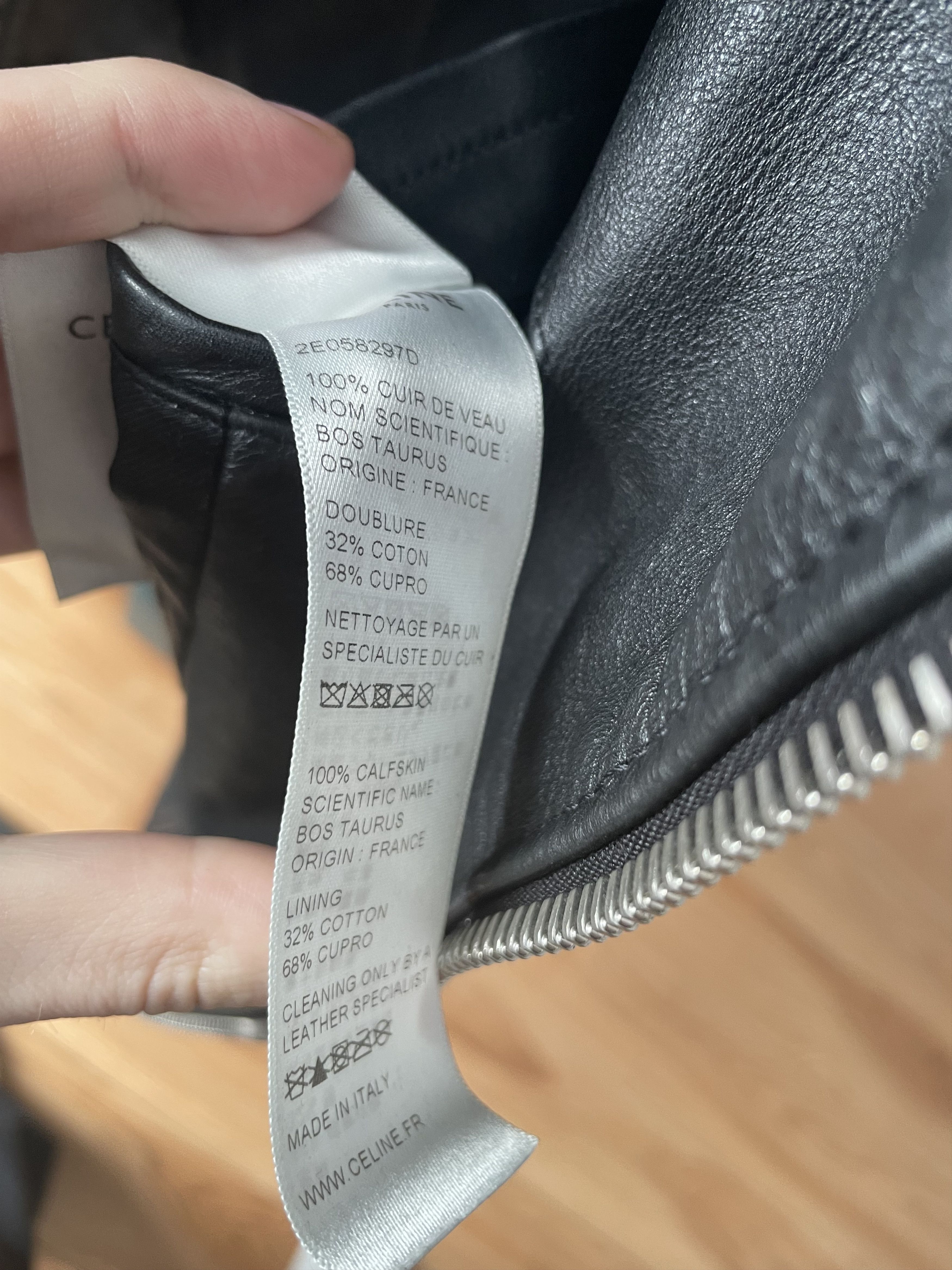 Celine × Hedi Slimane Celine X Hedi slimane Leather biker jacket Size US M / EU 48-50 / 2 - 16 Thumbnail