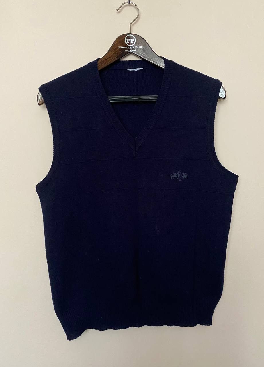Yves Saint Laurent Yves Saint Laurent vintage 80s wool vest embroidered logo Size US M / EU 48-50 / 2 - 1 Thumbnail
