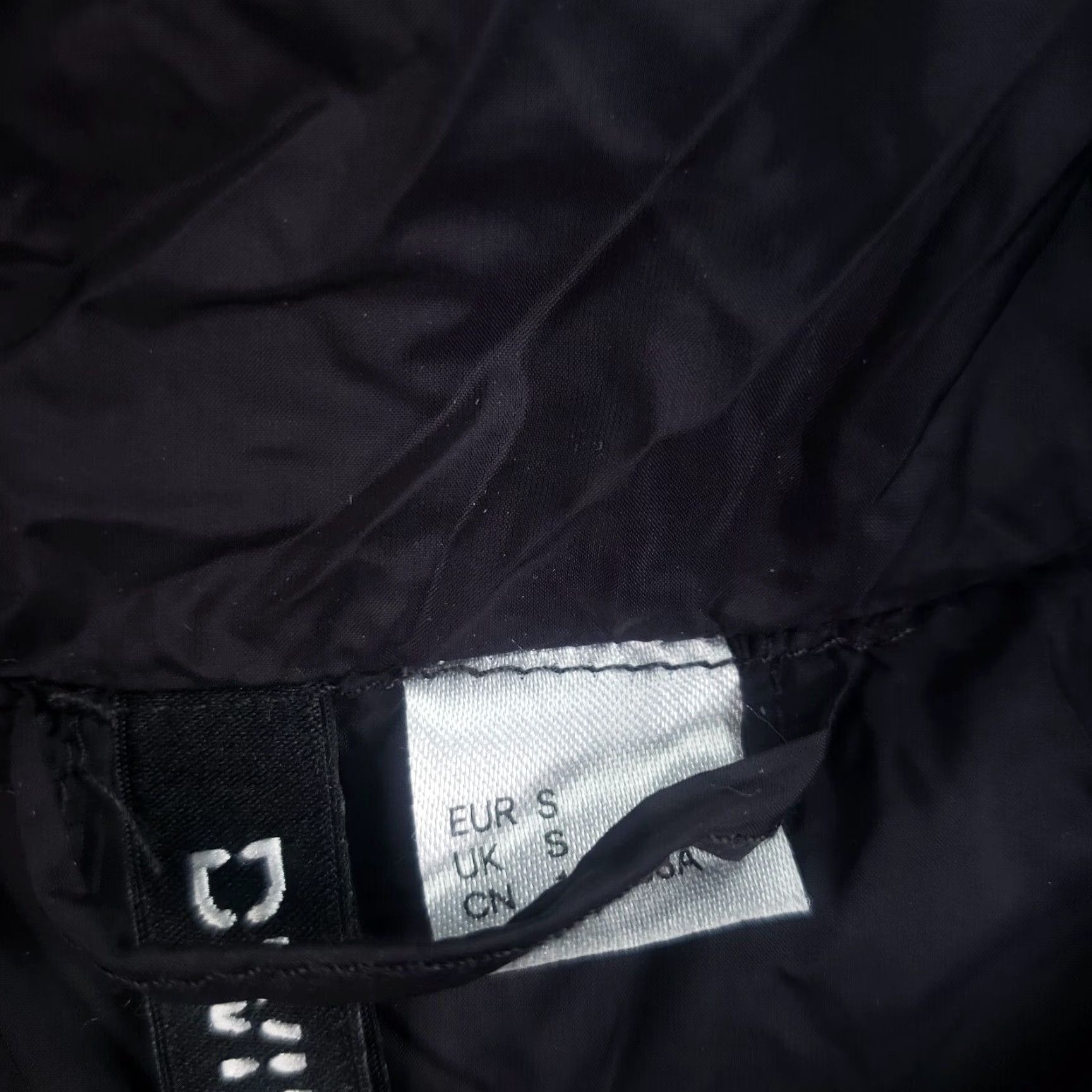 Vintage Divided Puffer Jacket Women Small Black Full Zip Hood Belt Removable Winter H&M Size S / US 4 / IT 40 - 6 Thumbnail