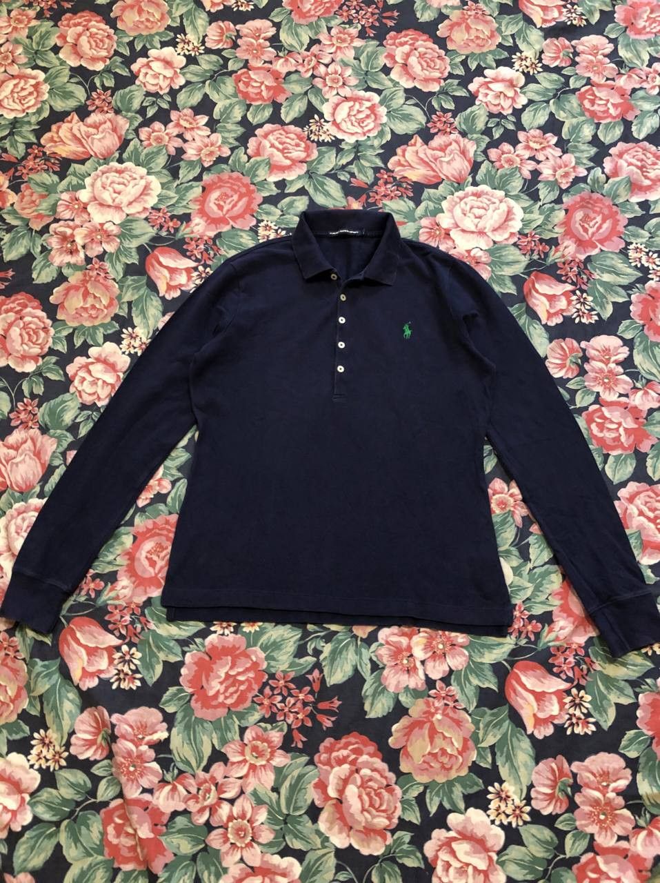 Polo Ralph Lauren Ralph Lauren Sport Blouse Top Navy long sleeve Size L / US 10 / IT 46 - 17 Thumbnail