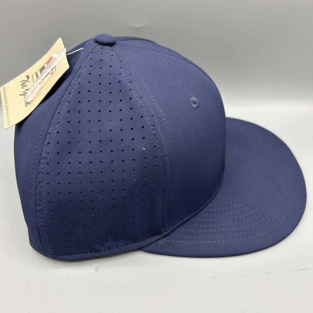 The Game The Game Hat Men Small Navy Blue Blank Plain Fitted Cap Size ONE SIZE - 6 Thumbnail
