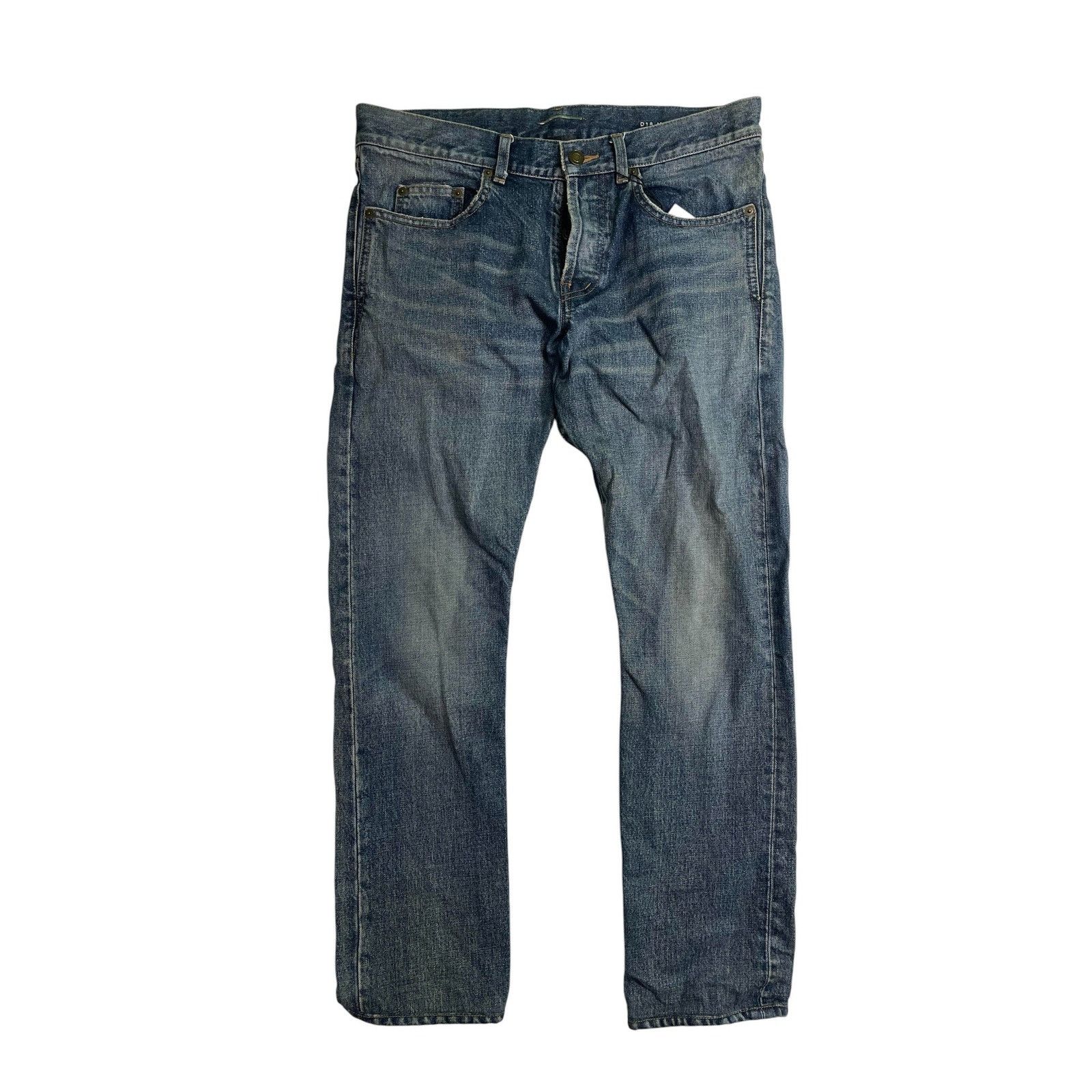 Saint Laurent Paris Saint Laurent Dark Wash Jeans Size US 31 - 1 Thumbnail