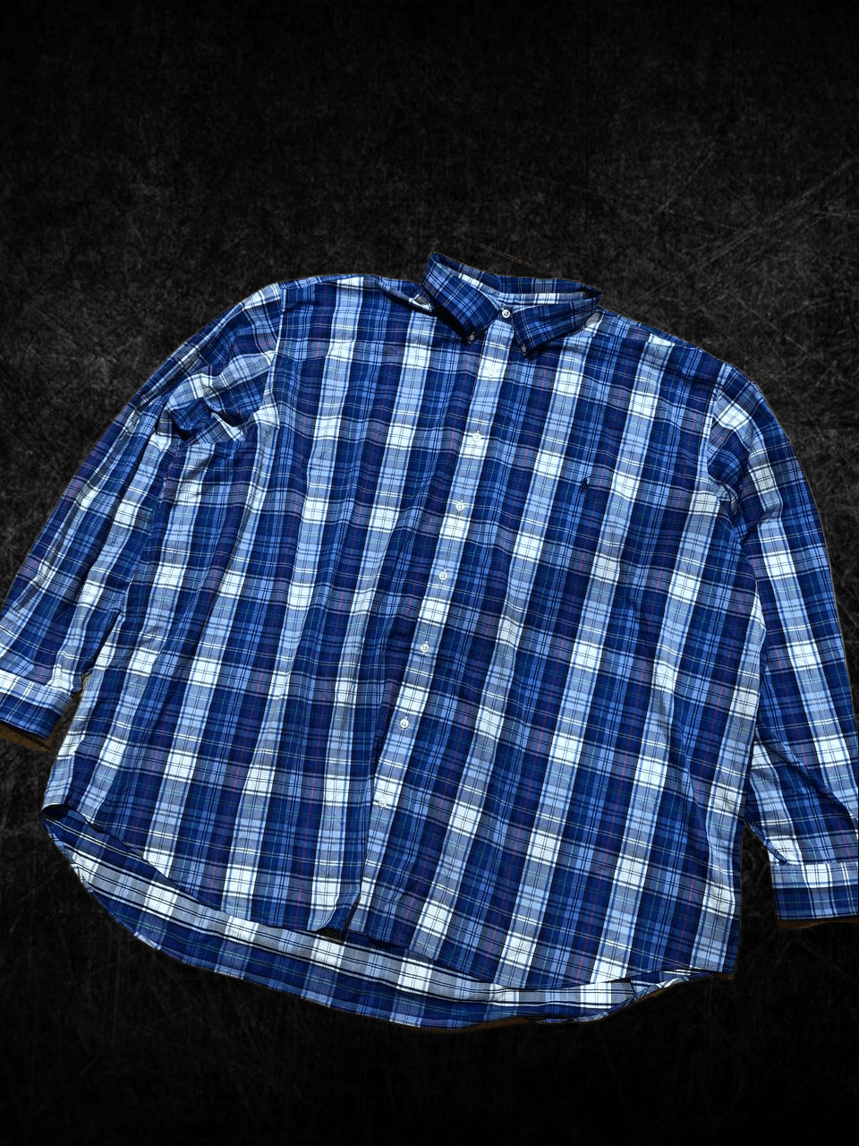 Polo Ralph Lauren Polo Ralph Lauren Dress Shirt Plaid Cotton Nylon Stretch Size US XXL / EU 58 / 5 - 1 Thumbnail
