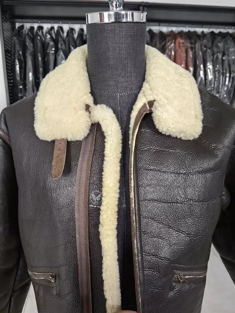 The Real McCoy's The Real McCoys s D1 Pilot Jacket Fur Lined Leather Jacket Size US M / EU 48-50 / 2 - 9 Thumbnail